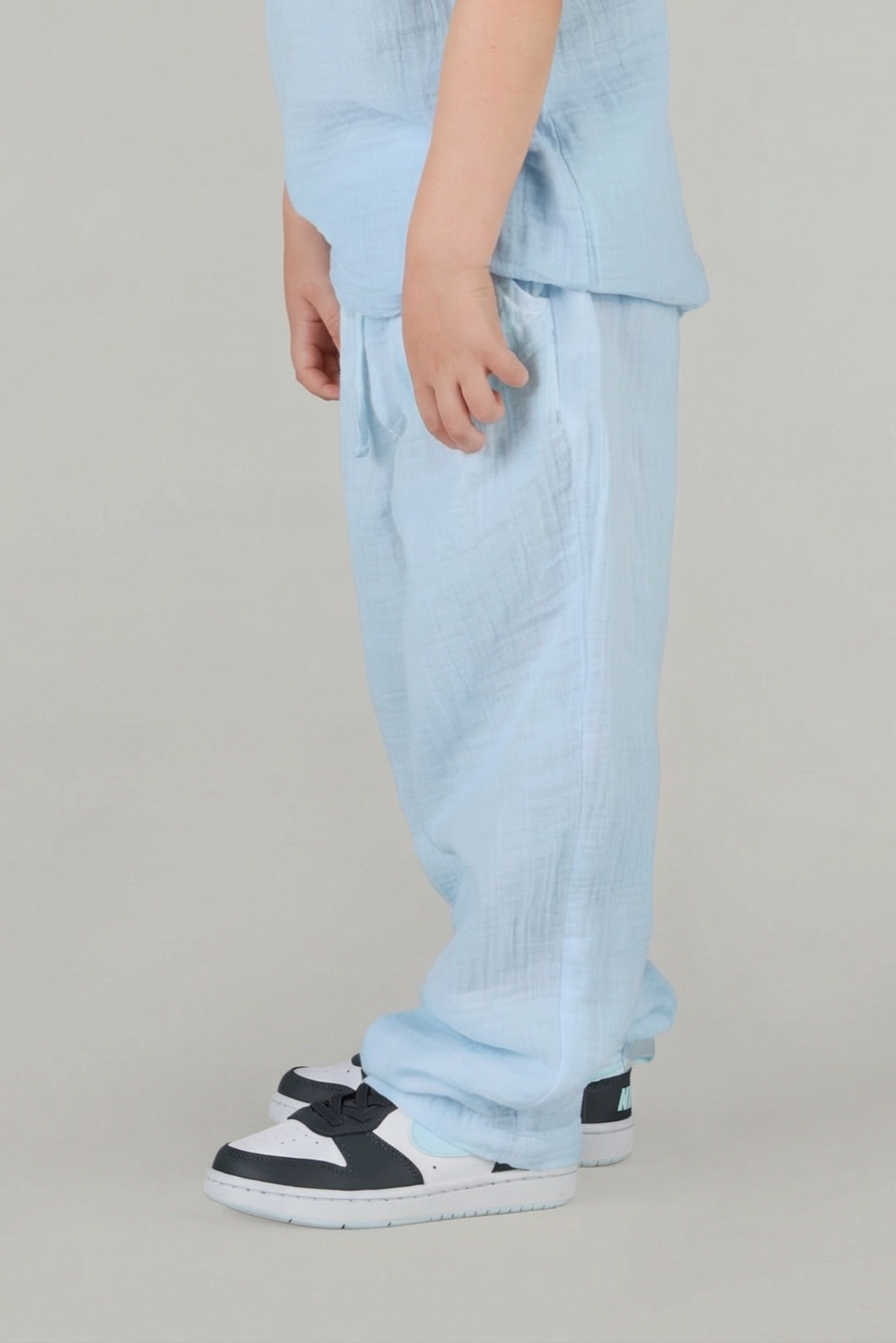 LACED RELAXED TROUSERS