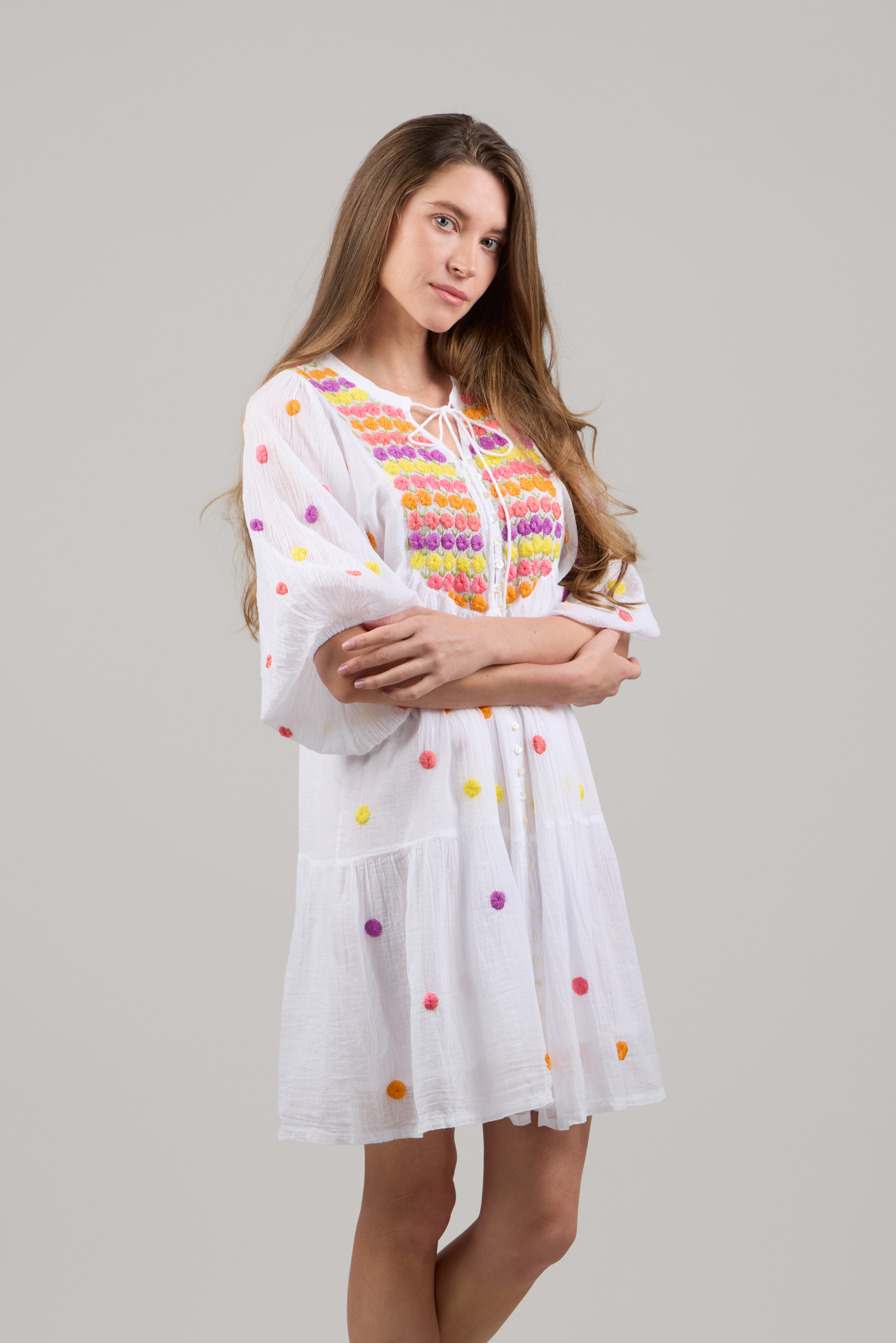 COLORS OF NATURE SHORT DRESS