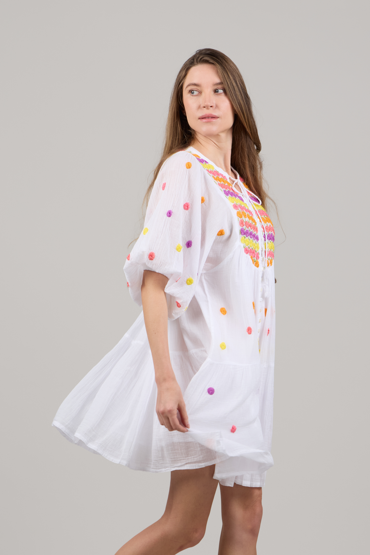 COLORS OF NATURE SHORT DRESS