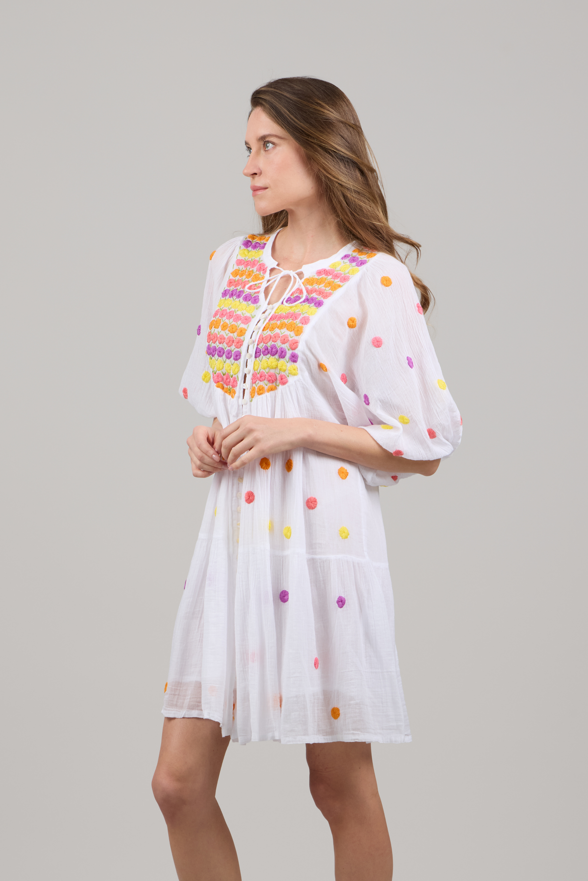 COLORS OF NATURE SHORT DRESS