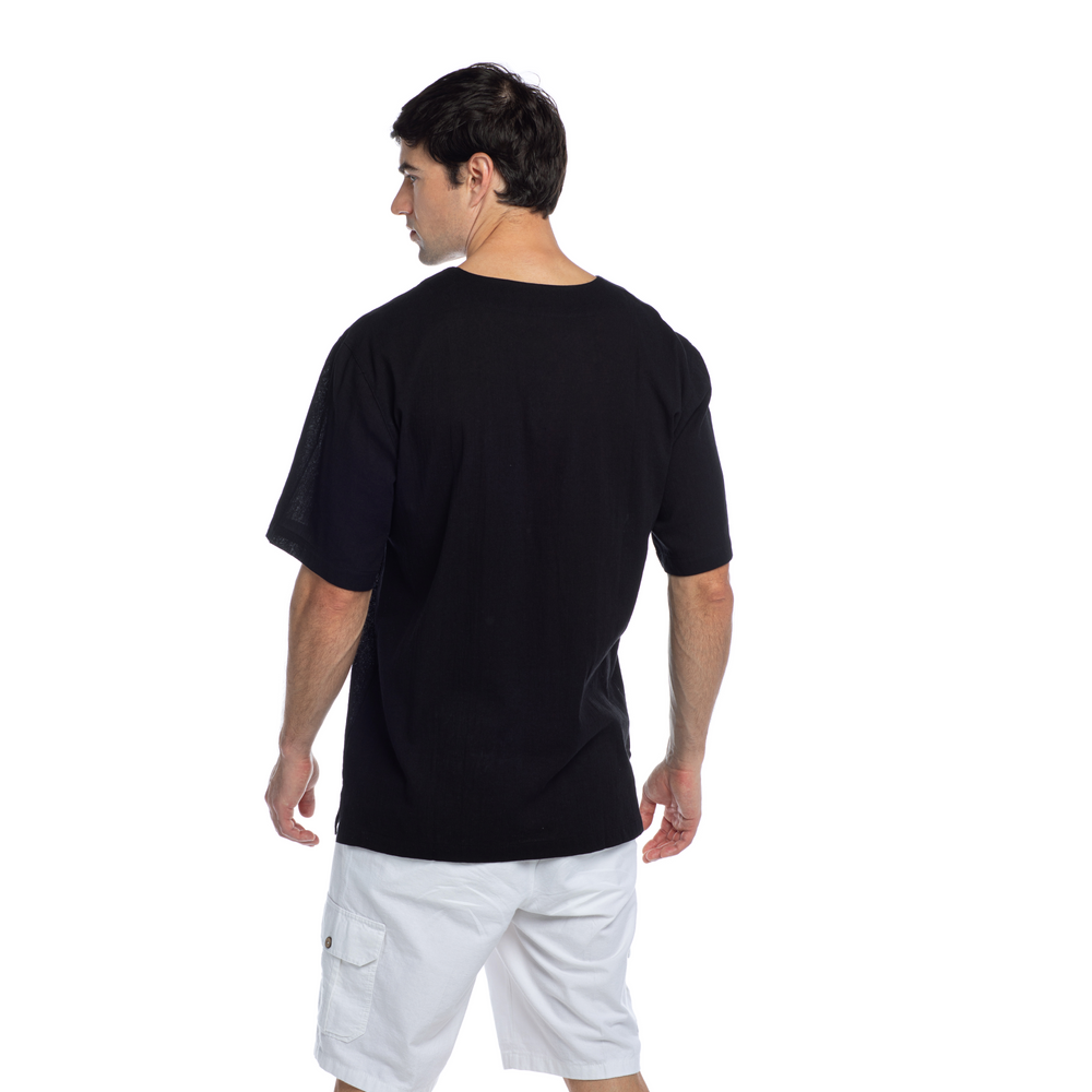 
                      
                        Crew V-Neck T-Shirt - Short Sleeve-Black
                      
                    