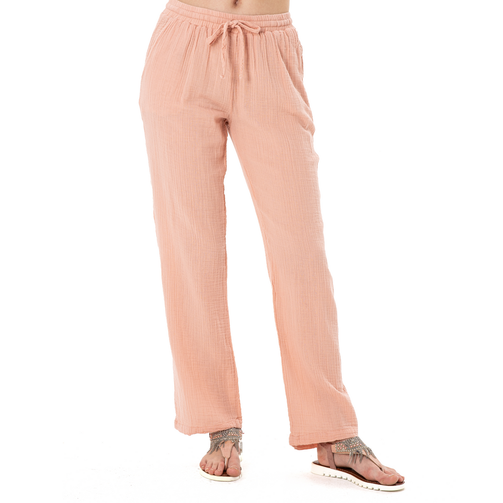 
                      
                        DOUBLE COTTON TROUSERS-PEACH
                      
                    