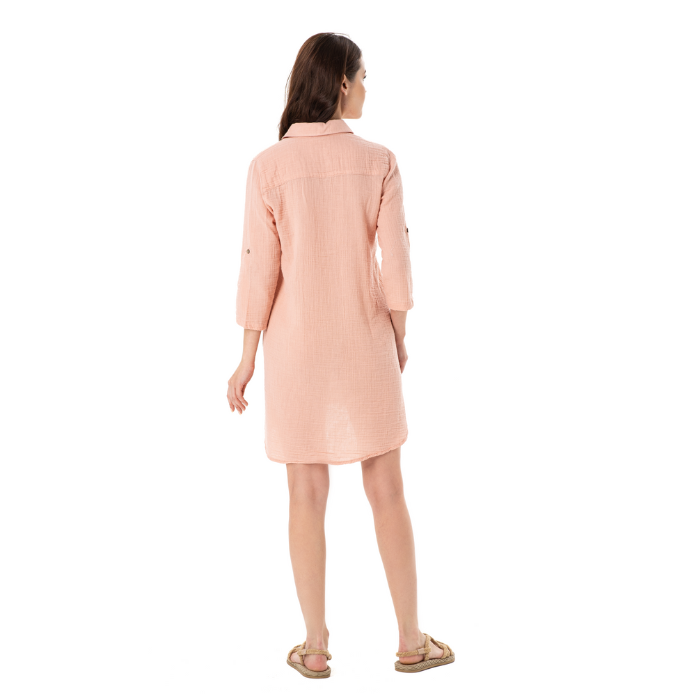 
                      
                        DOUBLE SHIRT TUNIC-PEACH
                      
                    