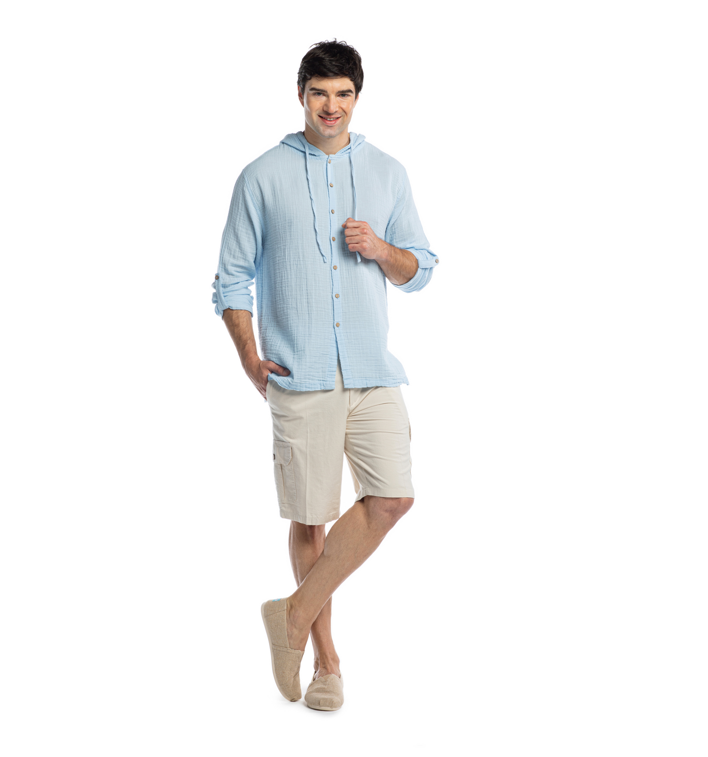 Hoodie Double Comfort Shirt-Ice Blue