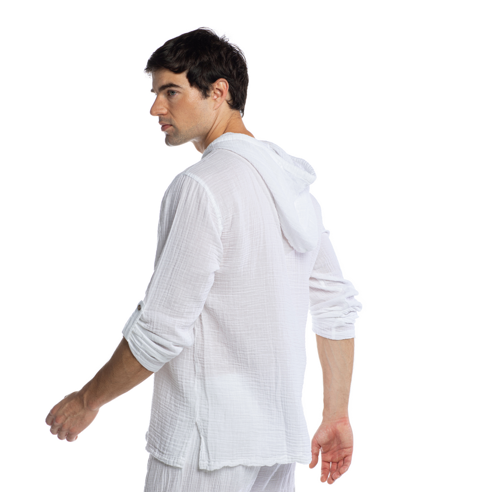 
                      
                        Hoodie Double Comfort Shirt- White
                      
                    