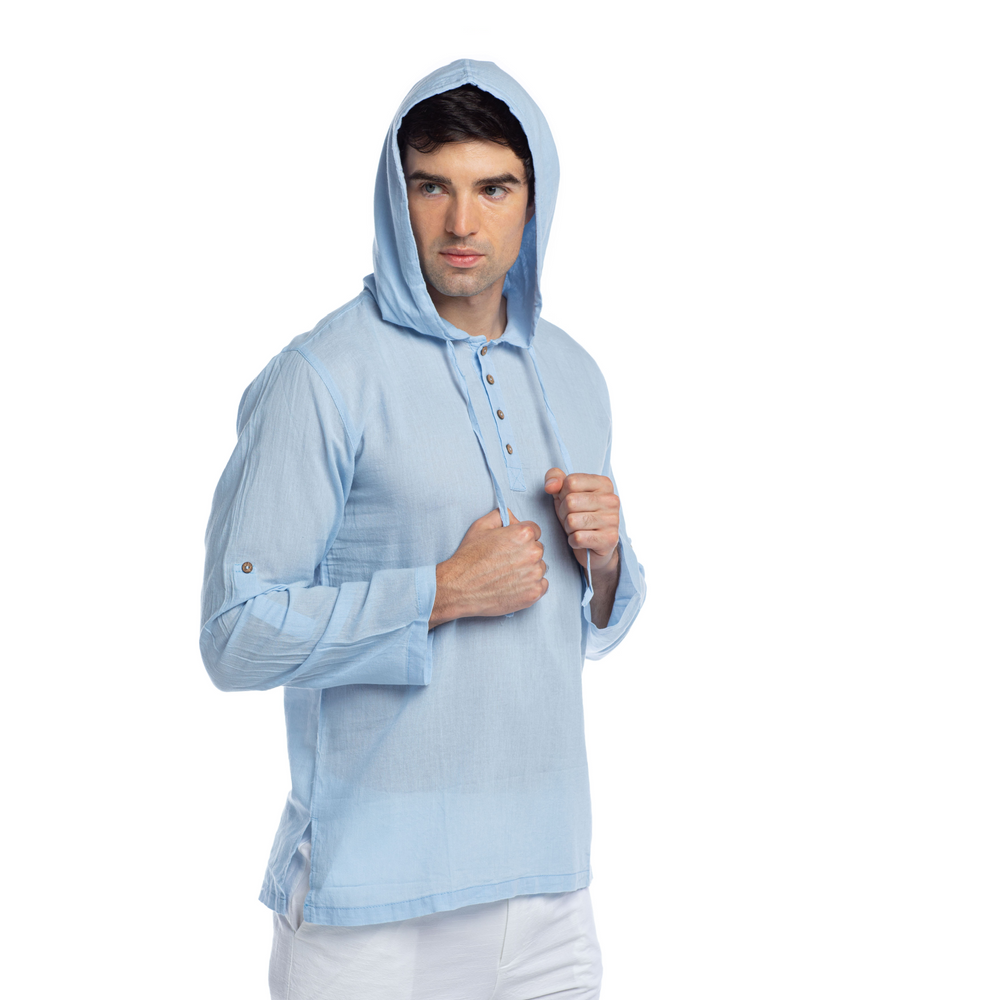 
                      
                        Hoodie T-shirt-Ice Blue
                      
                    