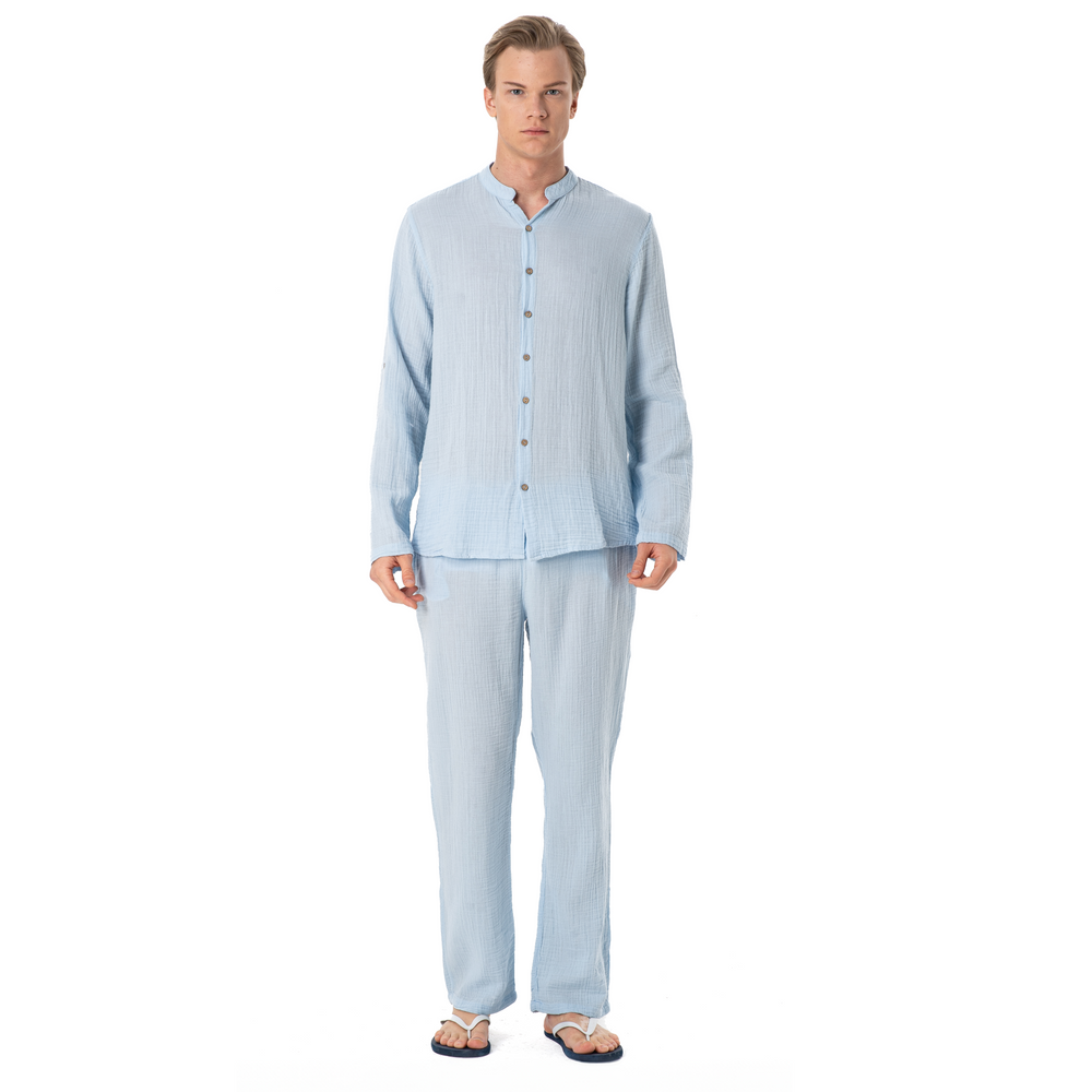 
                      
                        IGOR SHIRT DOUBLE-ICE BLUE
                      
                    