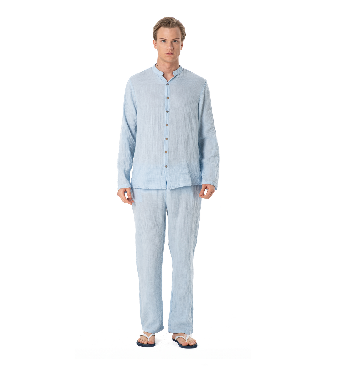 IGOR SHIRT DOUBLE-ICE BLUE