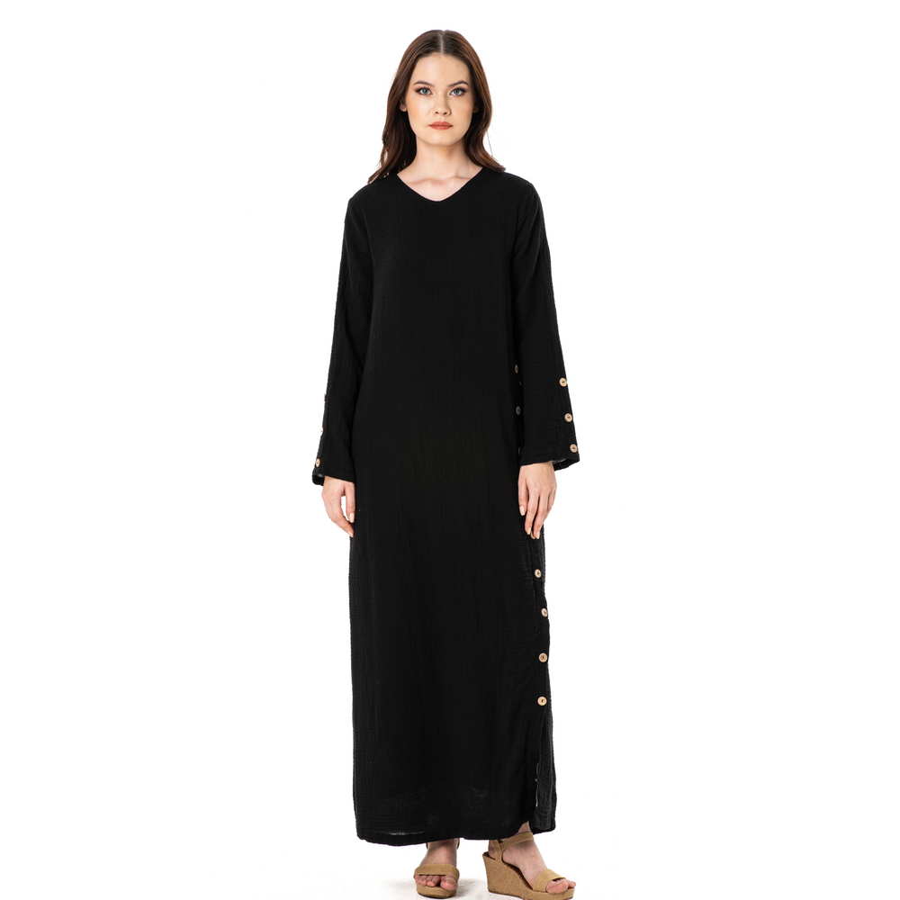 
                      
                        JENNY DOUBLE LONG DRESS-BLACK
                      
                    