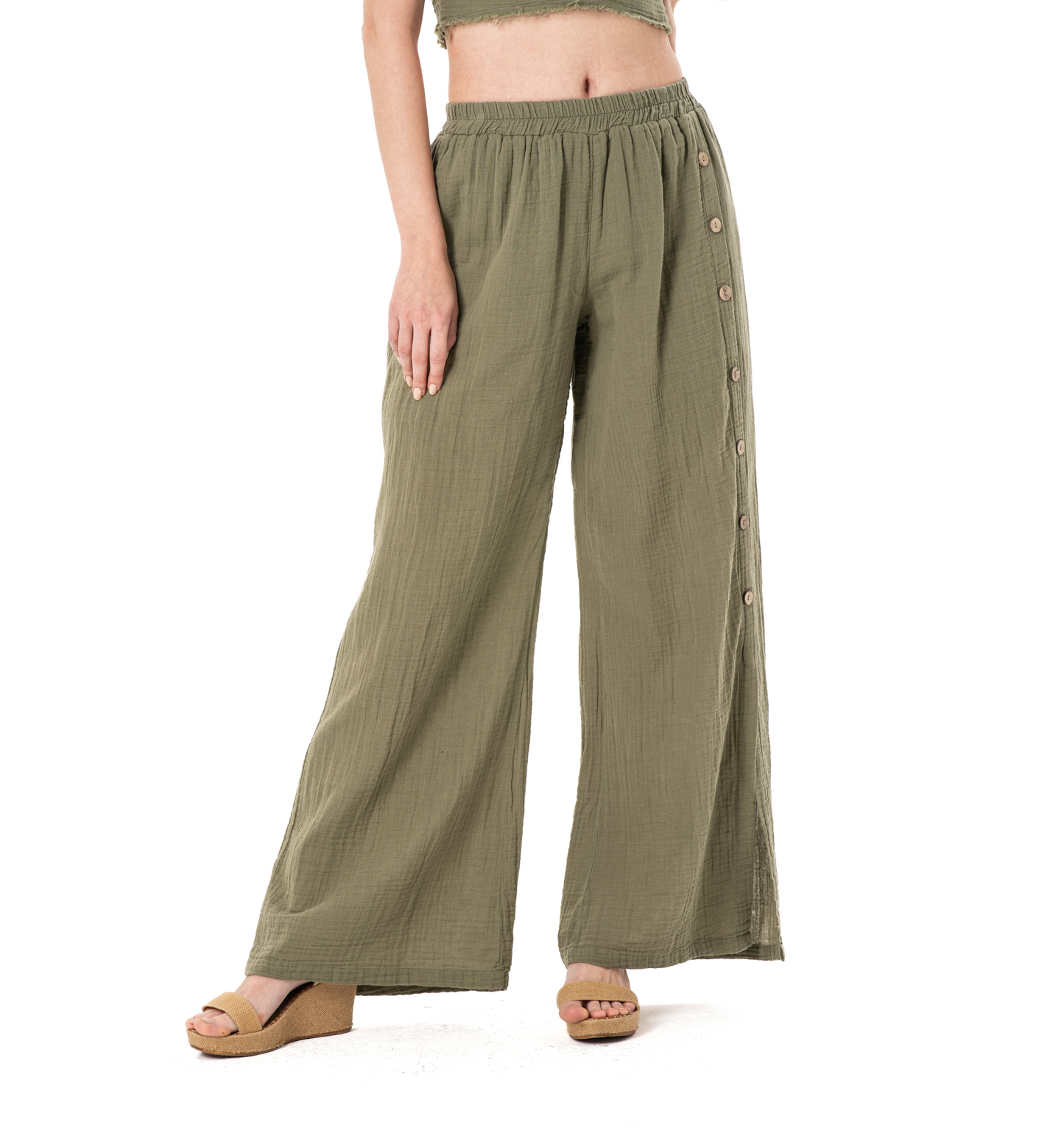 JENNY DOUBLE PANT- OLIVE