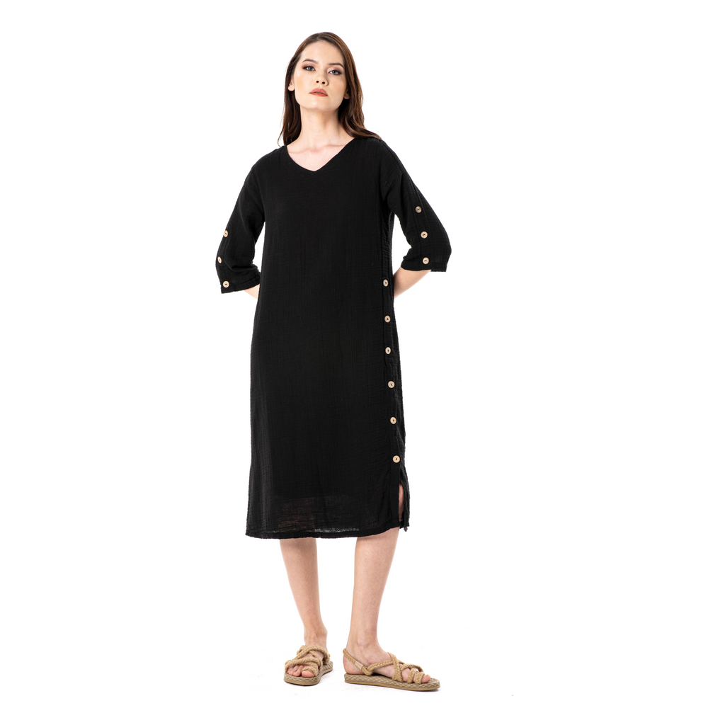 JENNY DRESS DOUBLE-BLACK