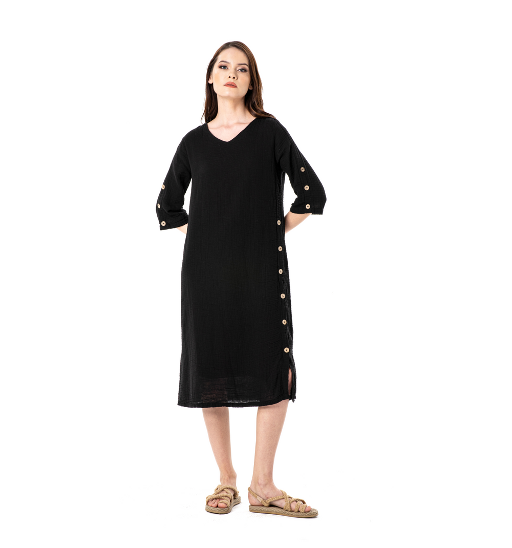 JENNY DRESS DOUBLE-BLACK