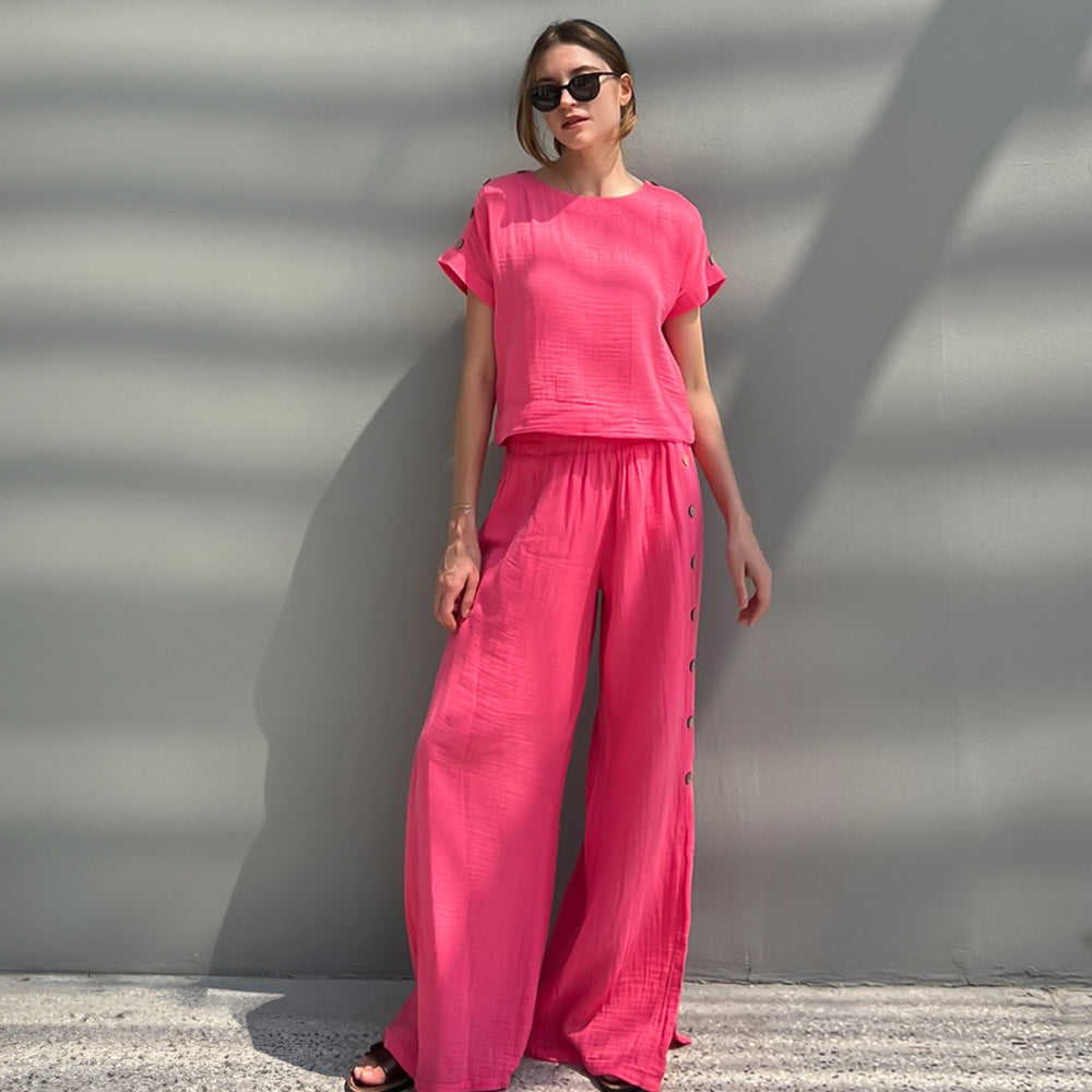 JENNY DOUBLE PANT- HOT PINK