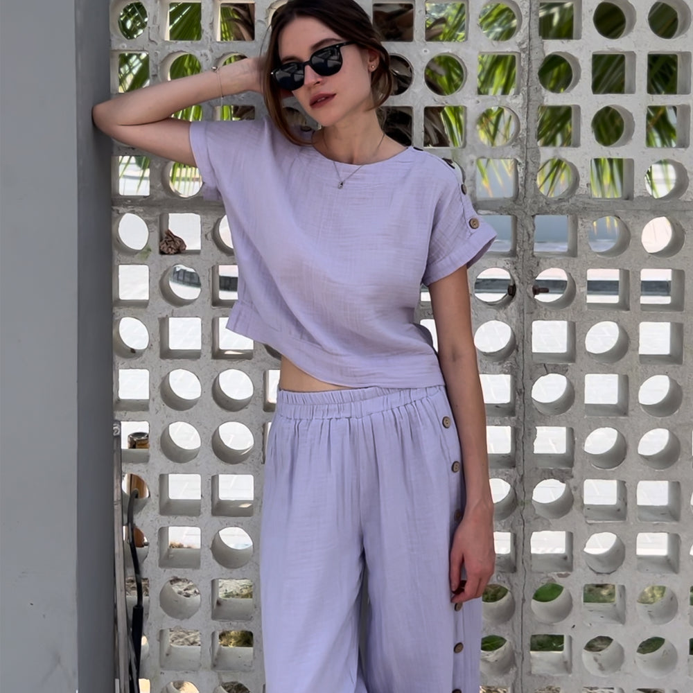 JENNY DOUBLE PANT- LILAC