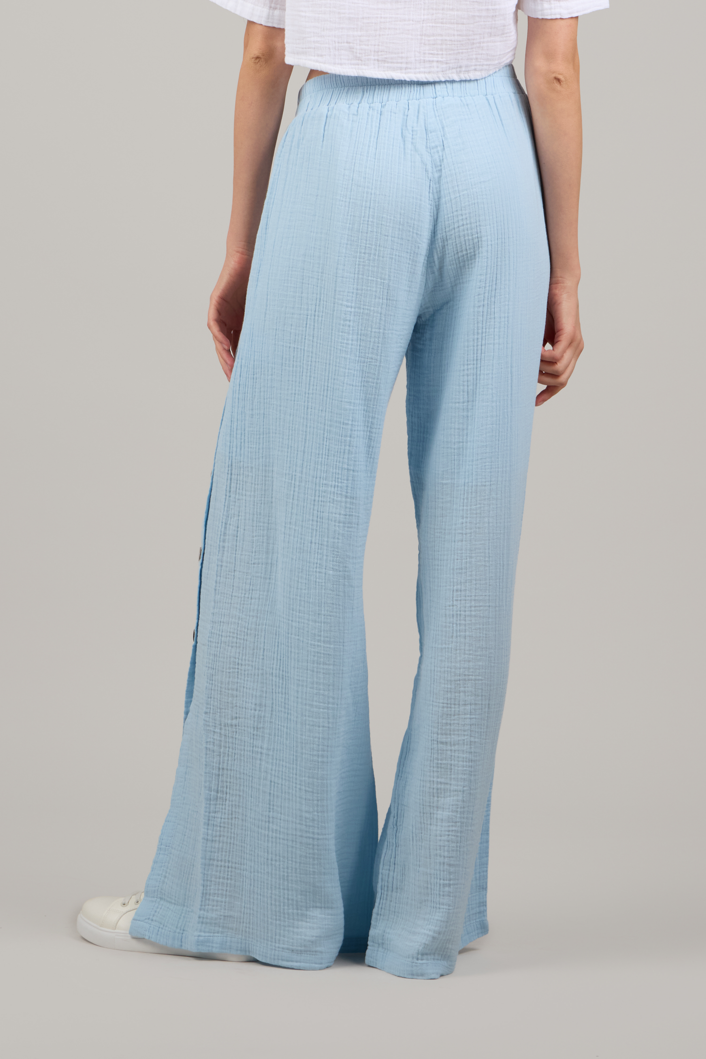 بنطال جيني مزدوج - أزرق ثلجي