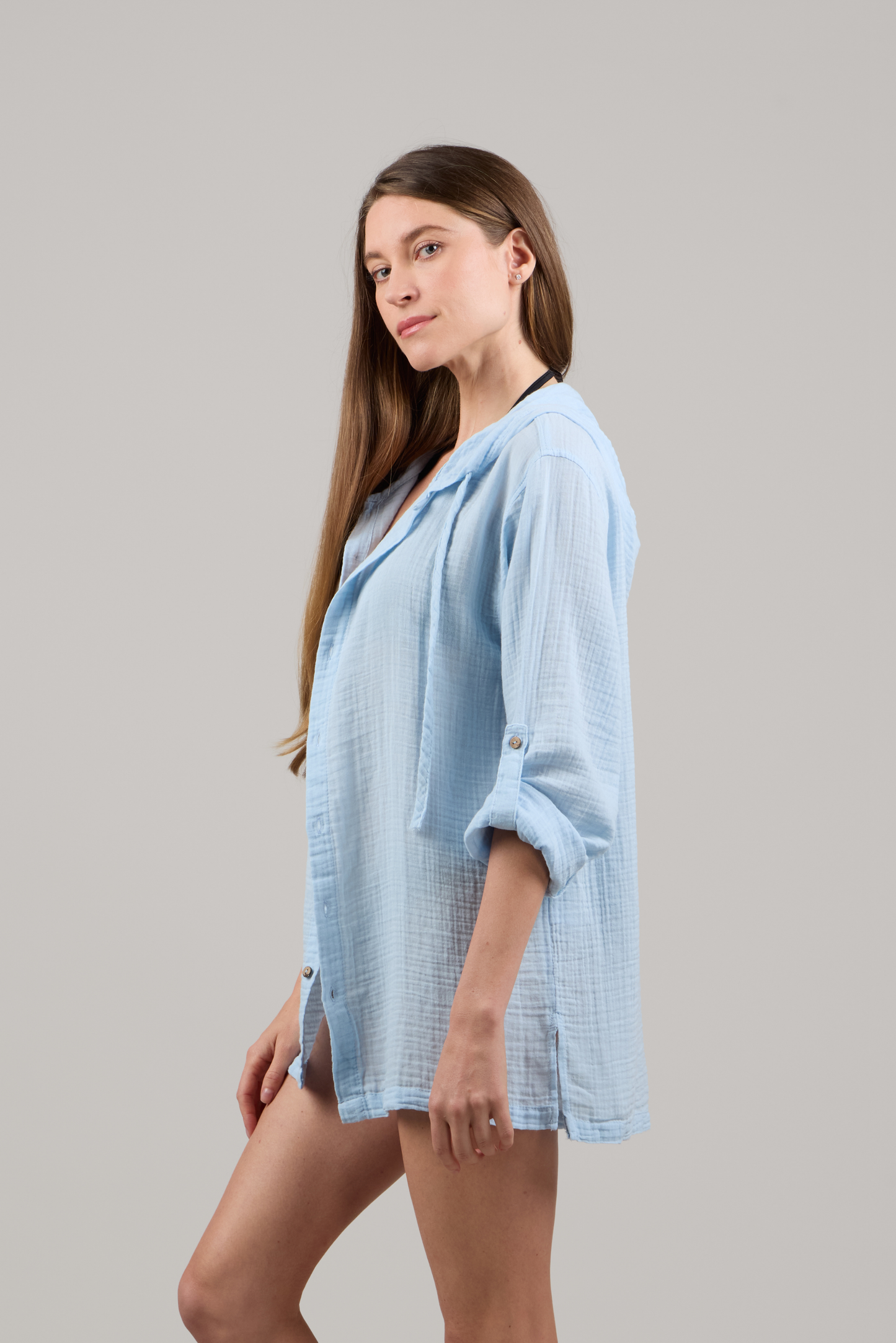 Толстовка Double Comfort Shirt - Ледяной синий