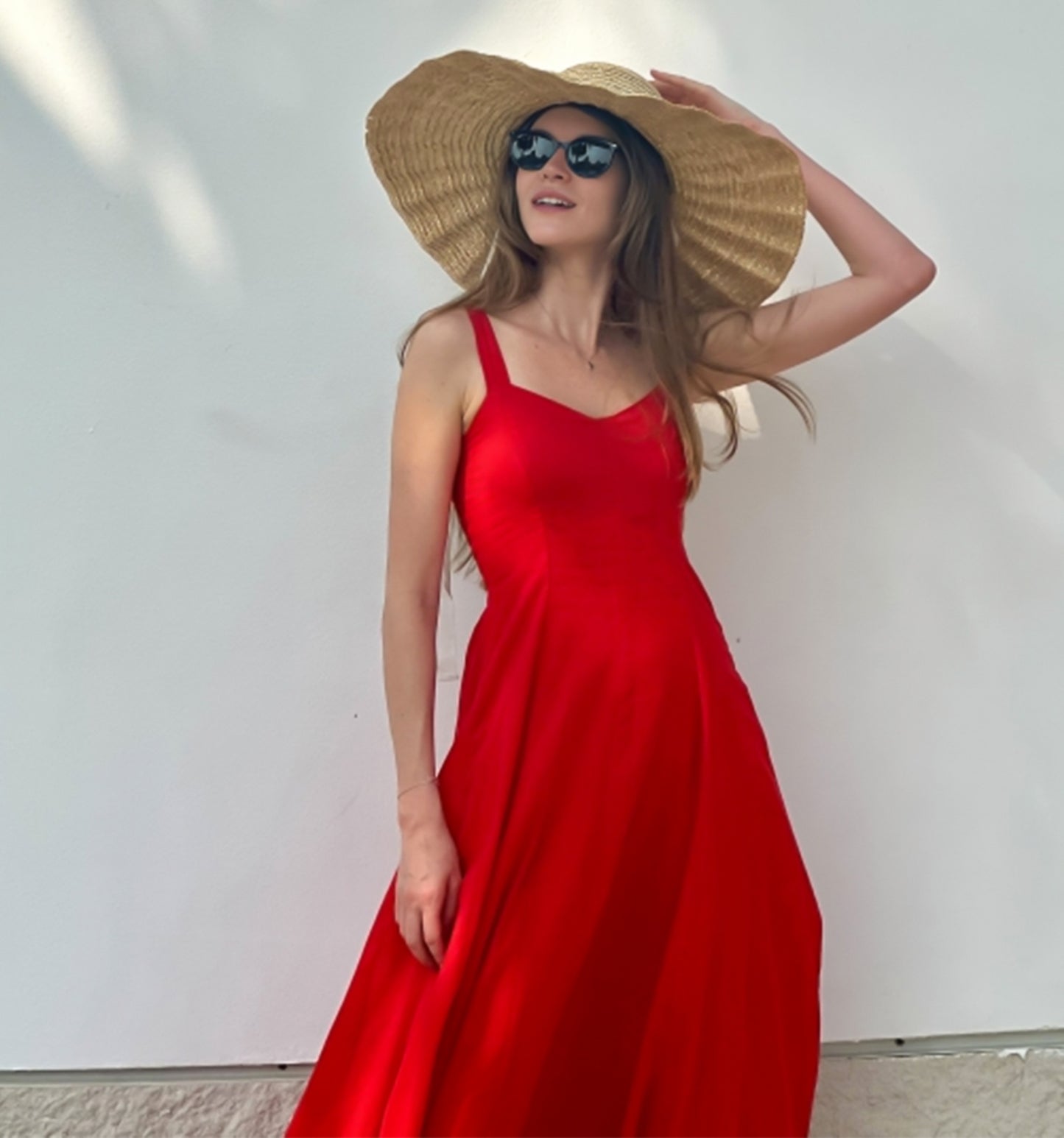 EVA Long Dress- Red