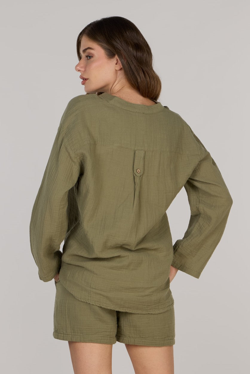 KATTY TOP DOUBLE- OLIVE