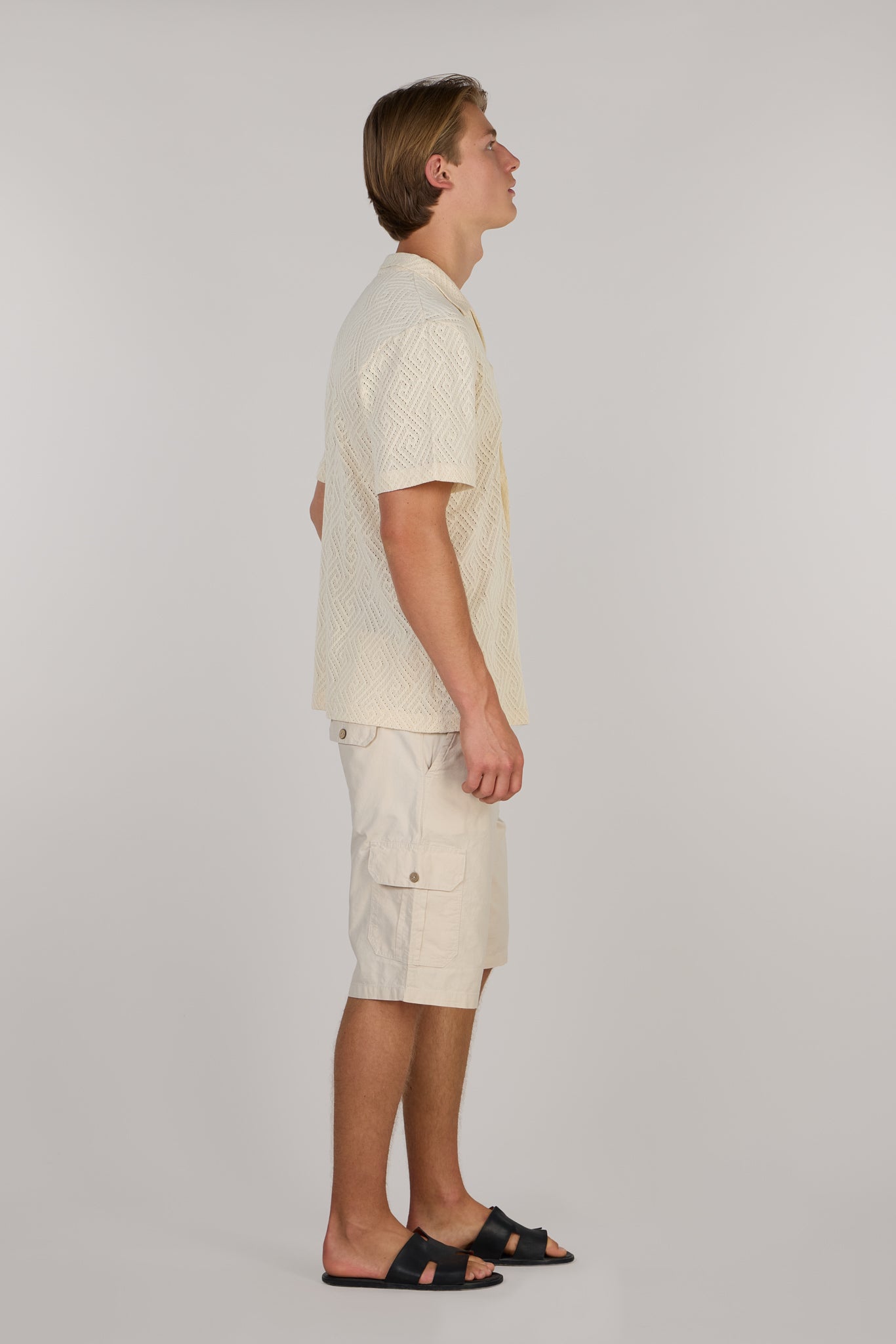 WILLIAM CARGO SHORTS-BEIGE