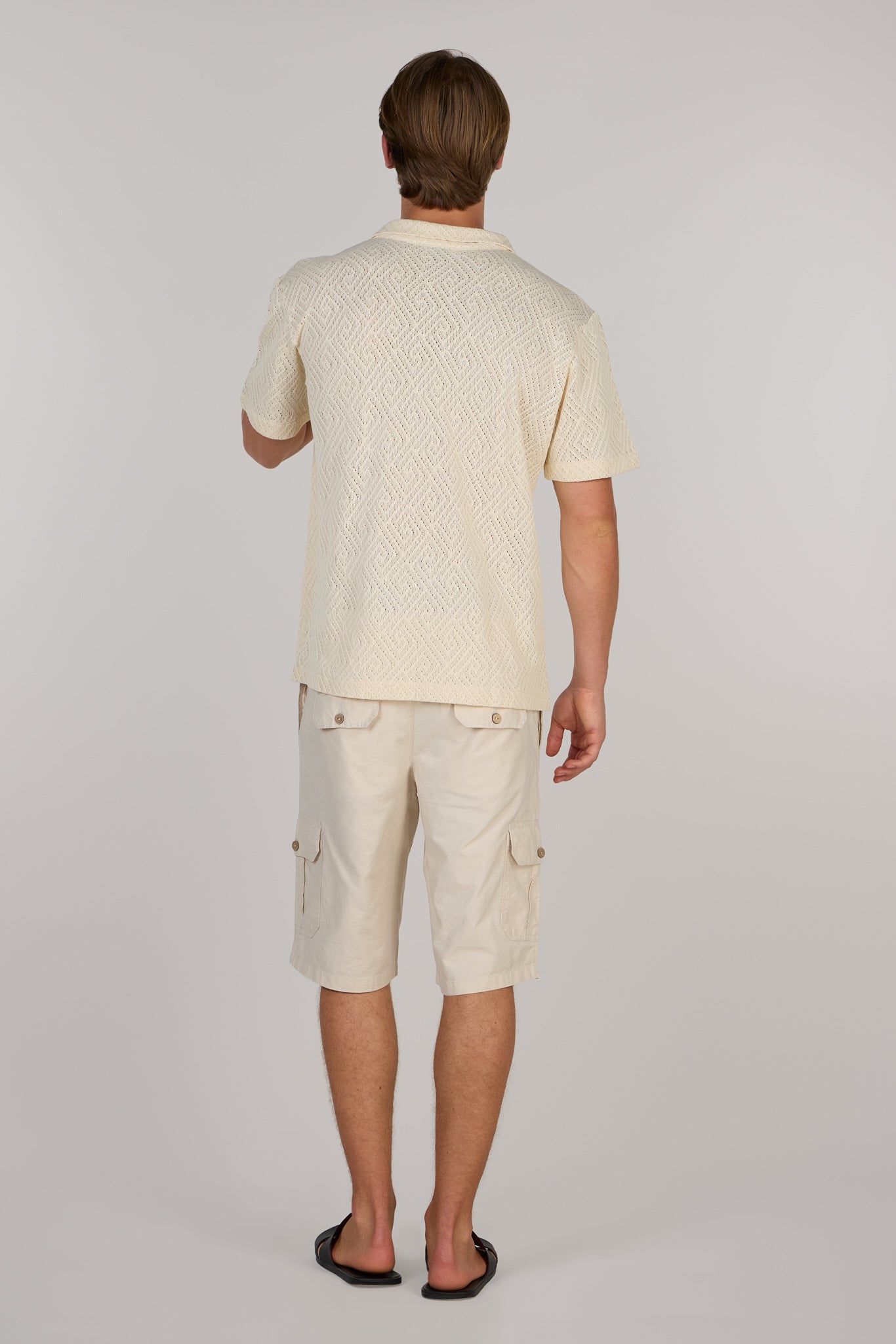 WILLIAM CARGO SHORTS-BEIGE