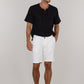 ICONIC LINEN SHORTS-WHITE