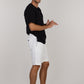 ICONIC LINEN SHORTS-WHITE