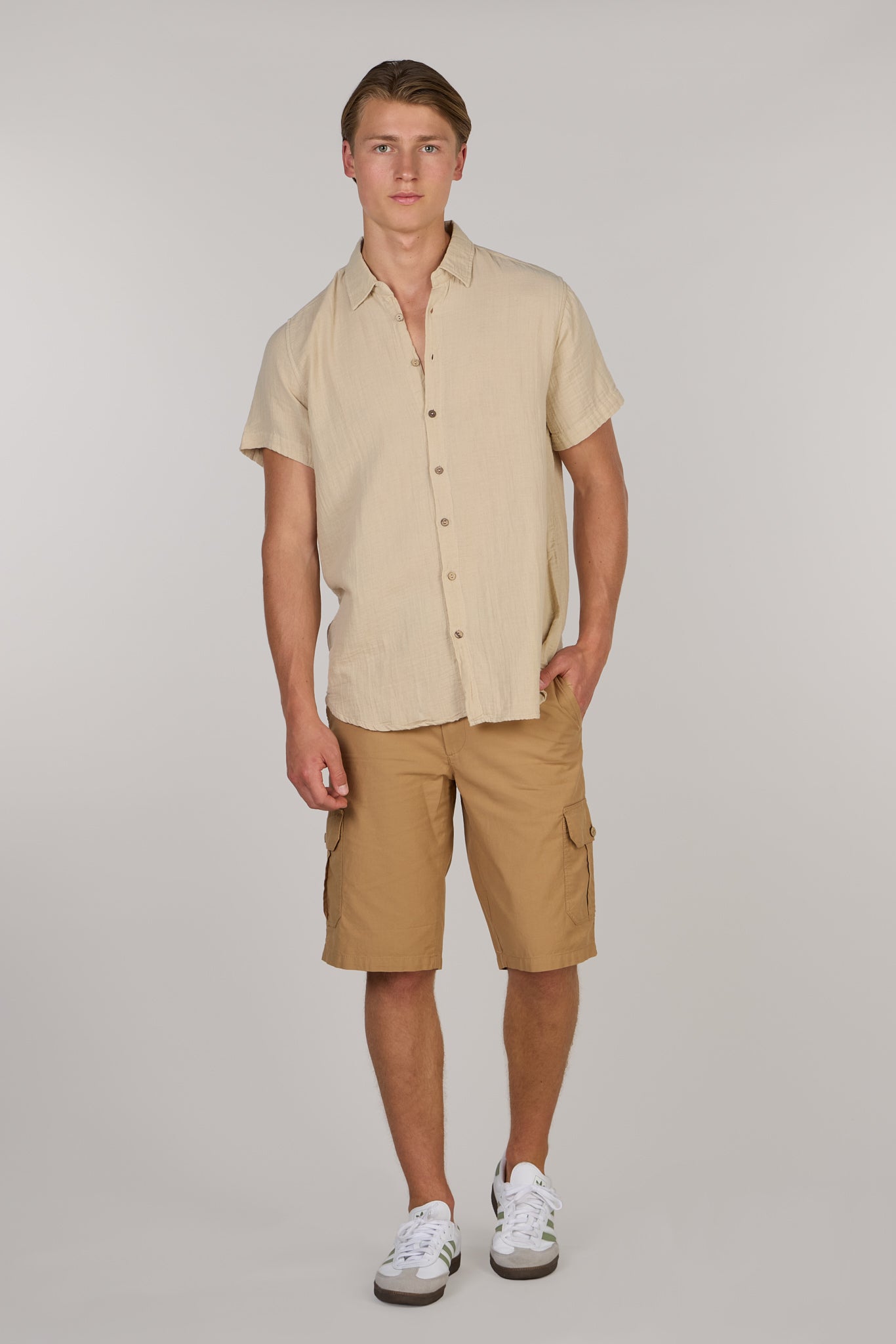 TIM DOUBLE SHIRT-BEIGE