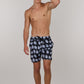 Splendour - Palm Leaves Black - Swim Shorts