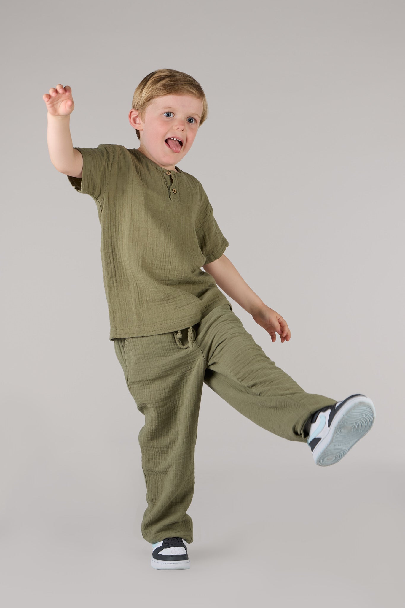 LACED RELAXED TROUSERS