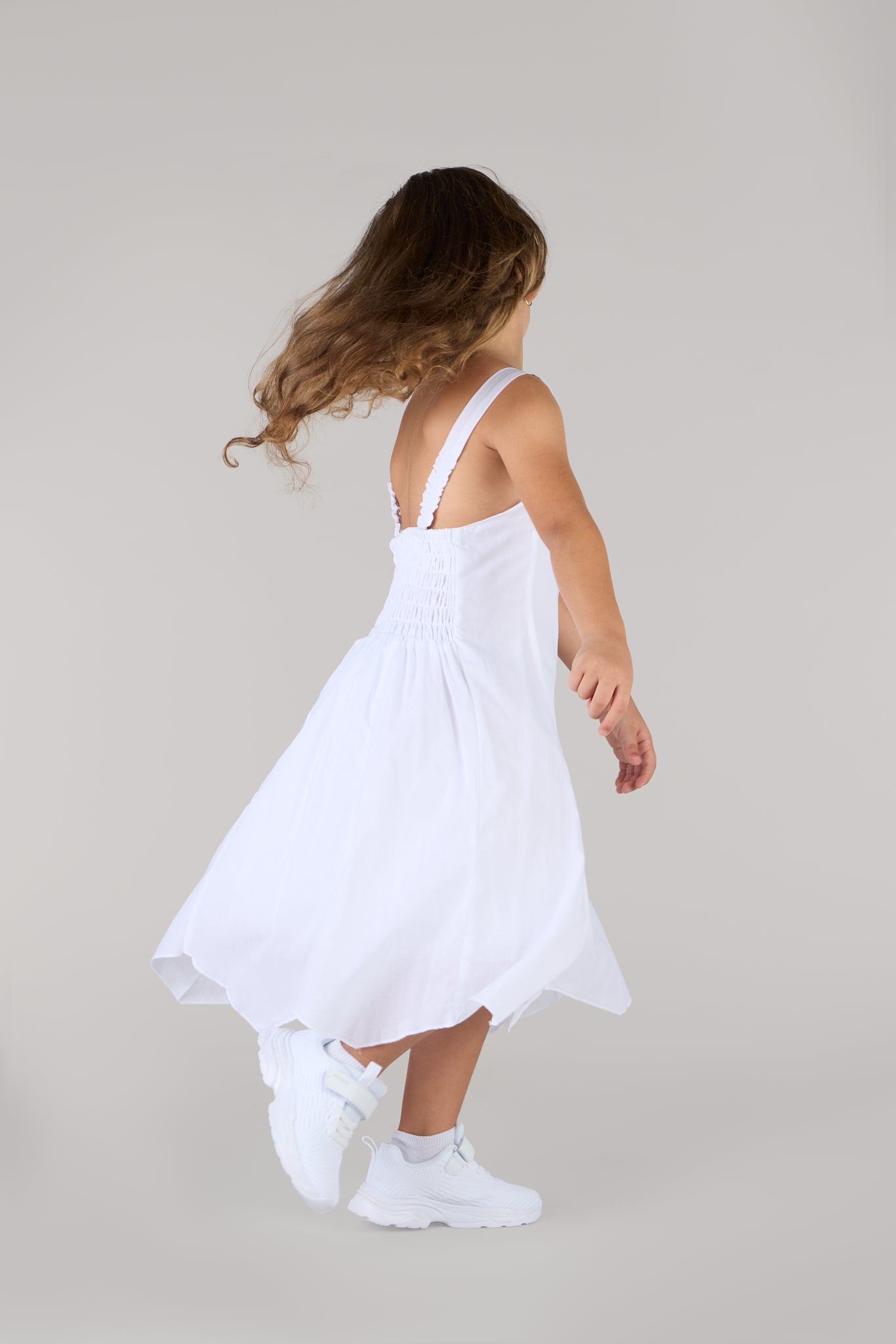 JN Kids Dress-White