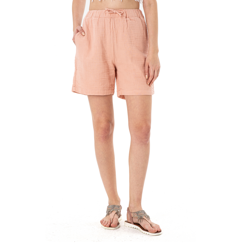 KATTY DOUBLE SHORTS-PEACH