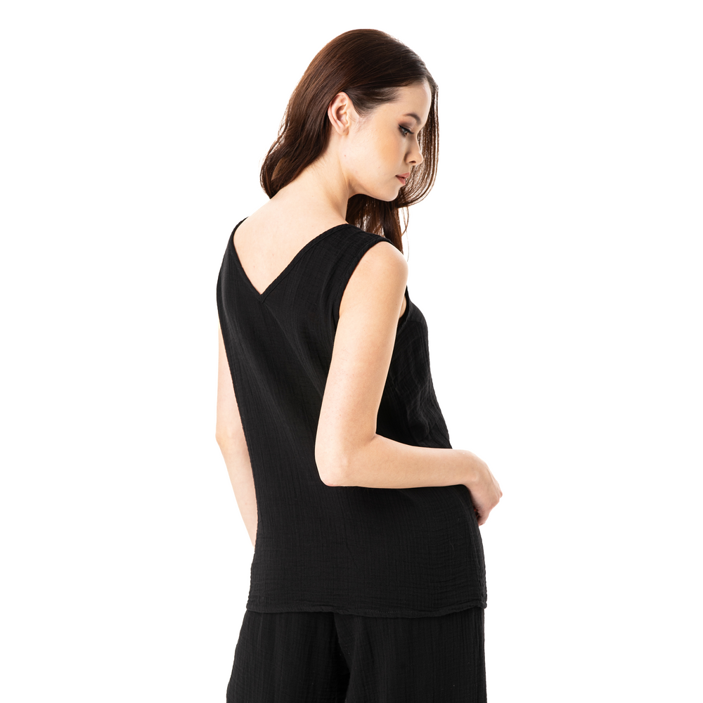 
                      
                        KATTY SLEEVELESS TOP DOUBLE-BLACK
                      
                    