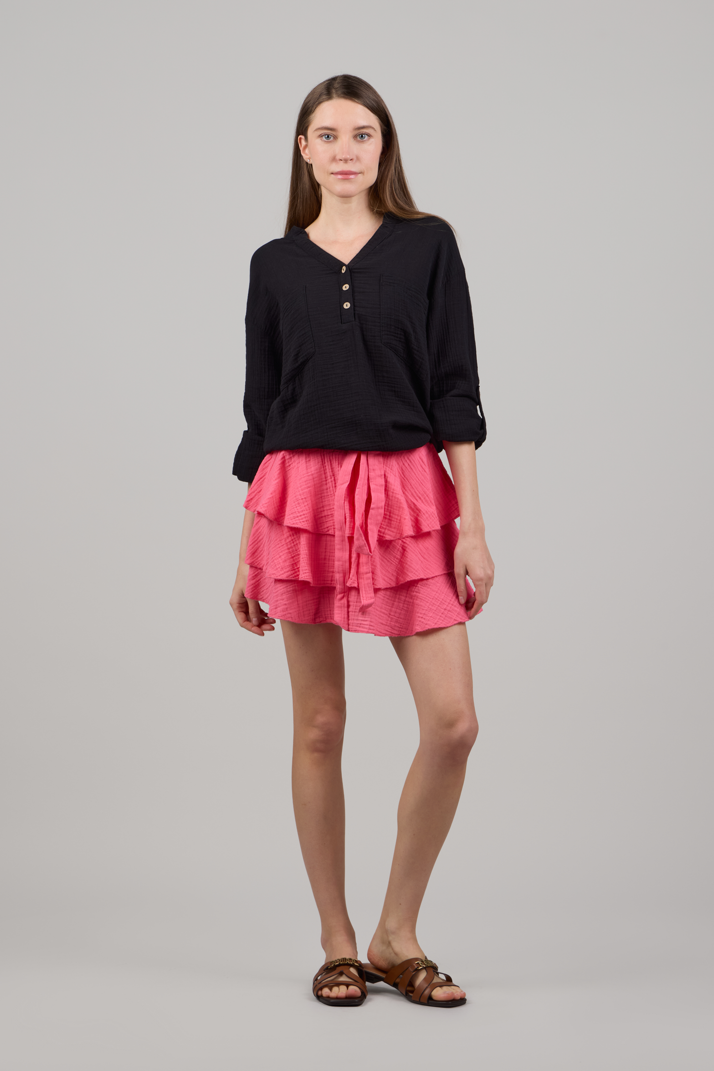 KATTY V-NECK LONG SLEEVE TOP