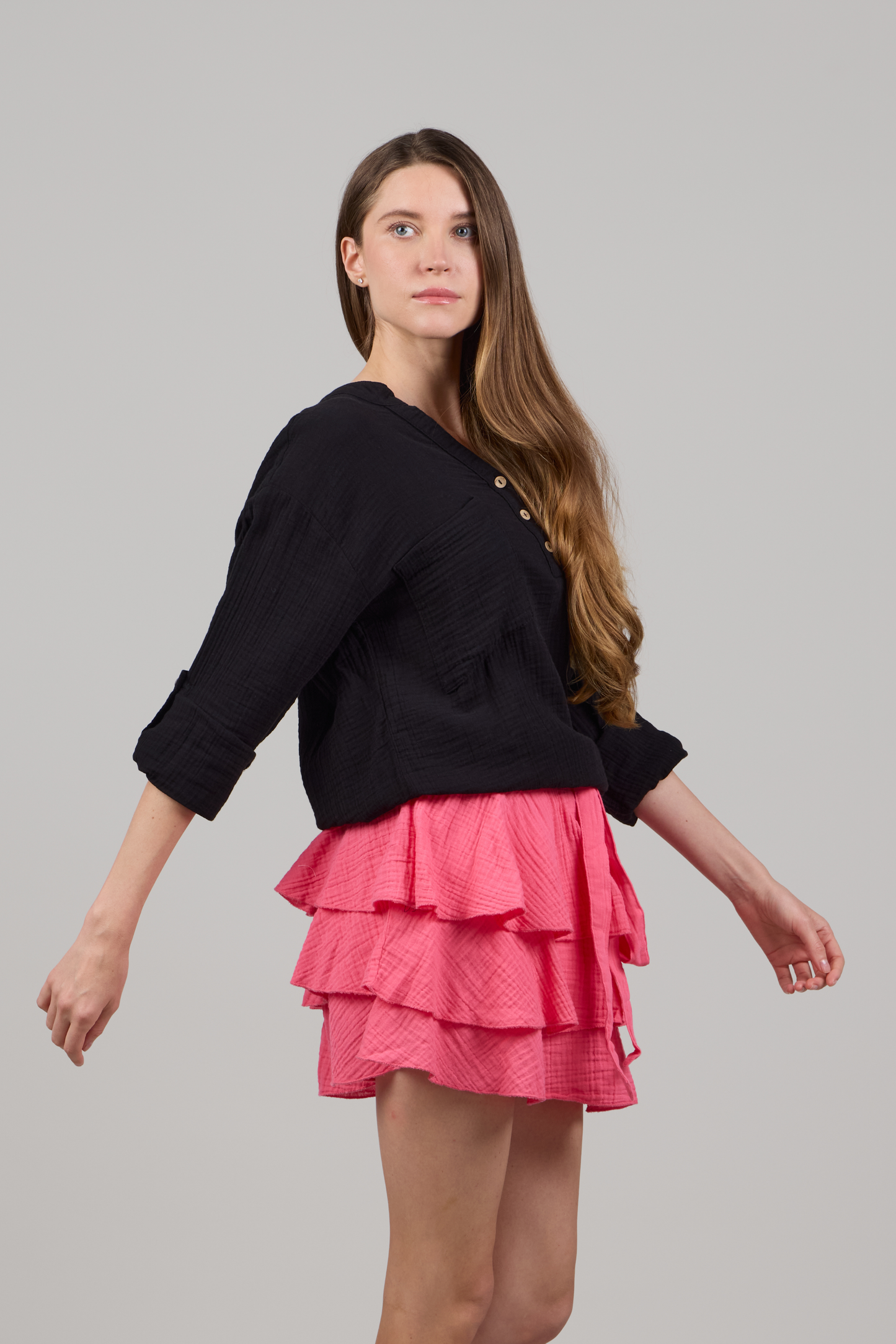 KATTY V-NECK LONG SLEEVE TOP