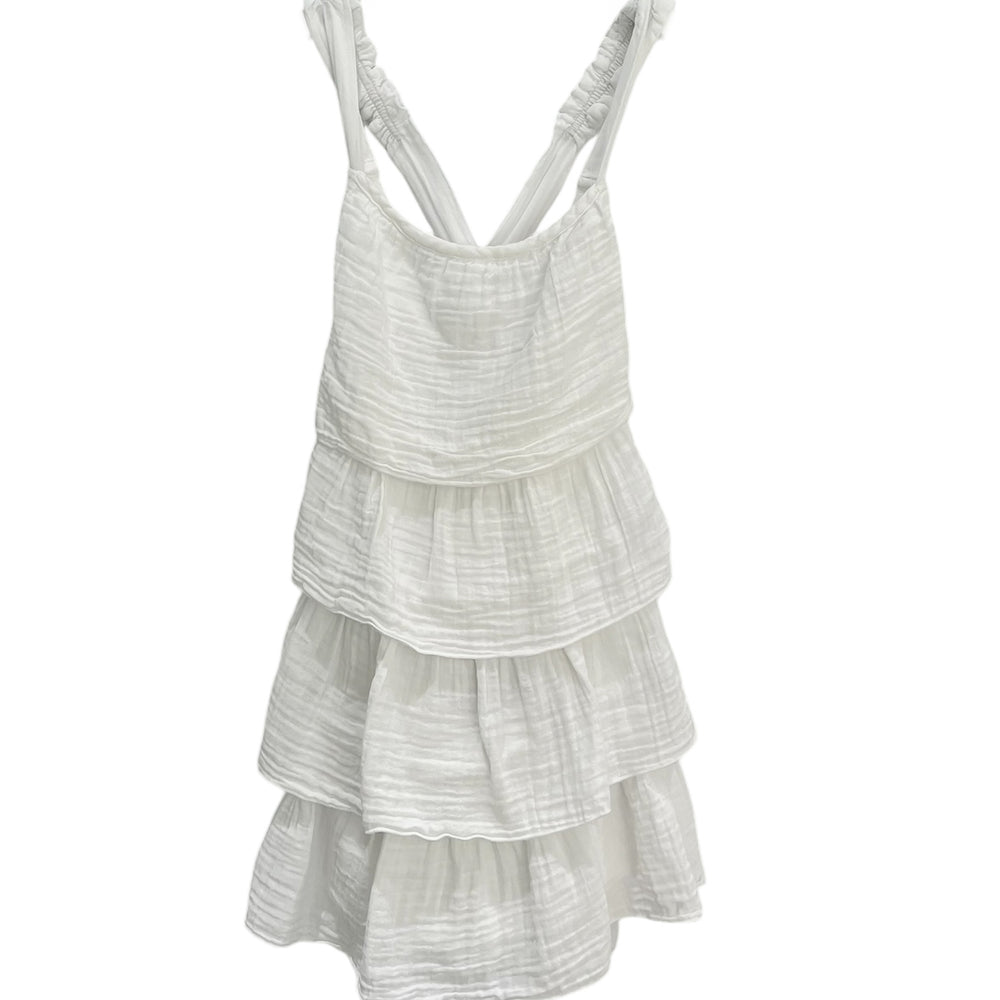 KIDS WAVES DRESS DC-WHITE