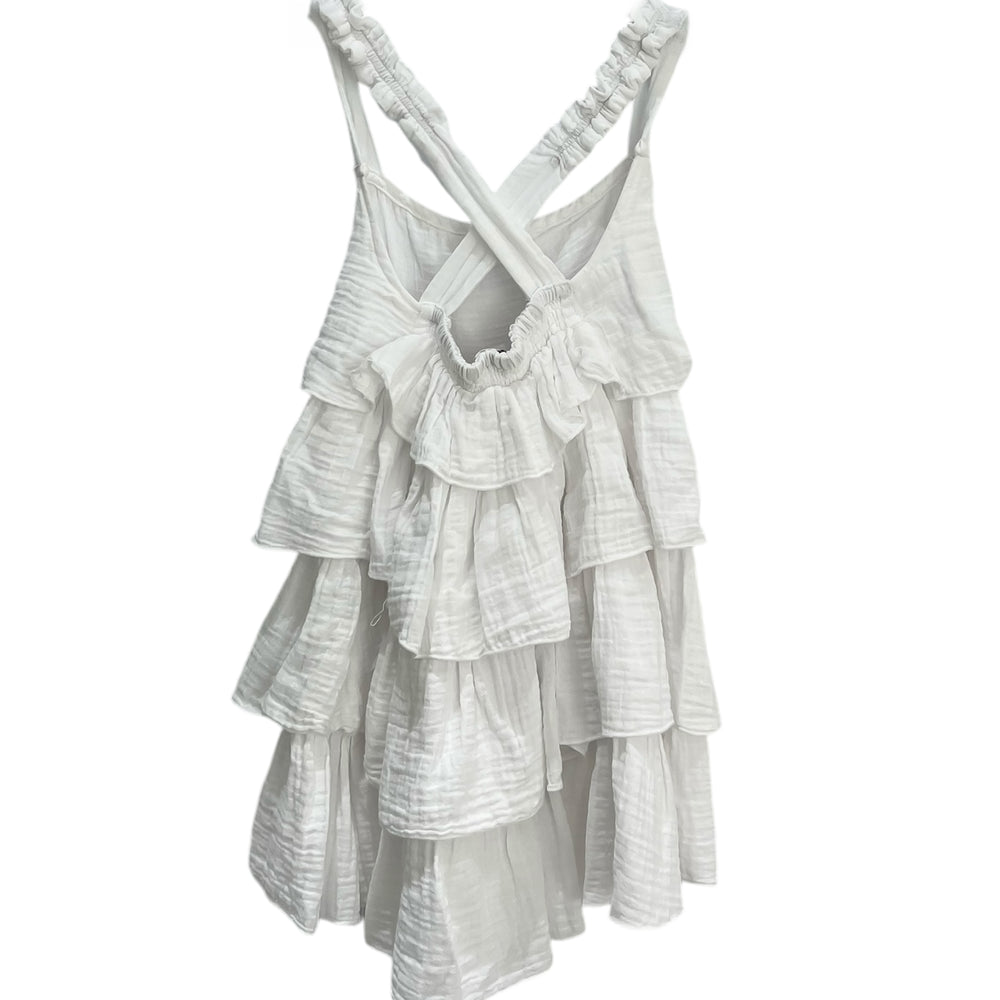 KIDS WAVES DRESS DC-WHITE