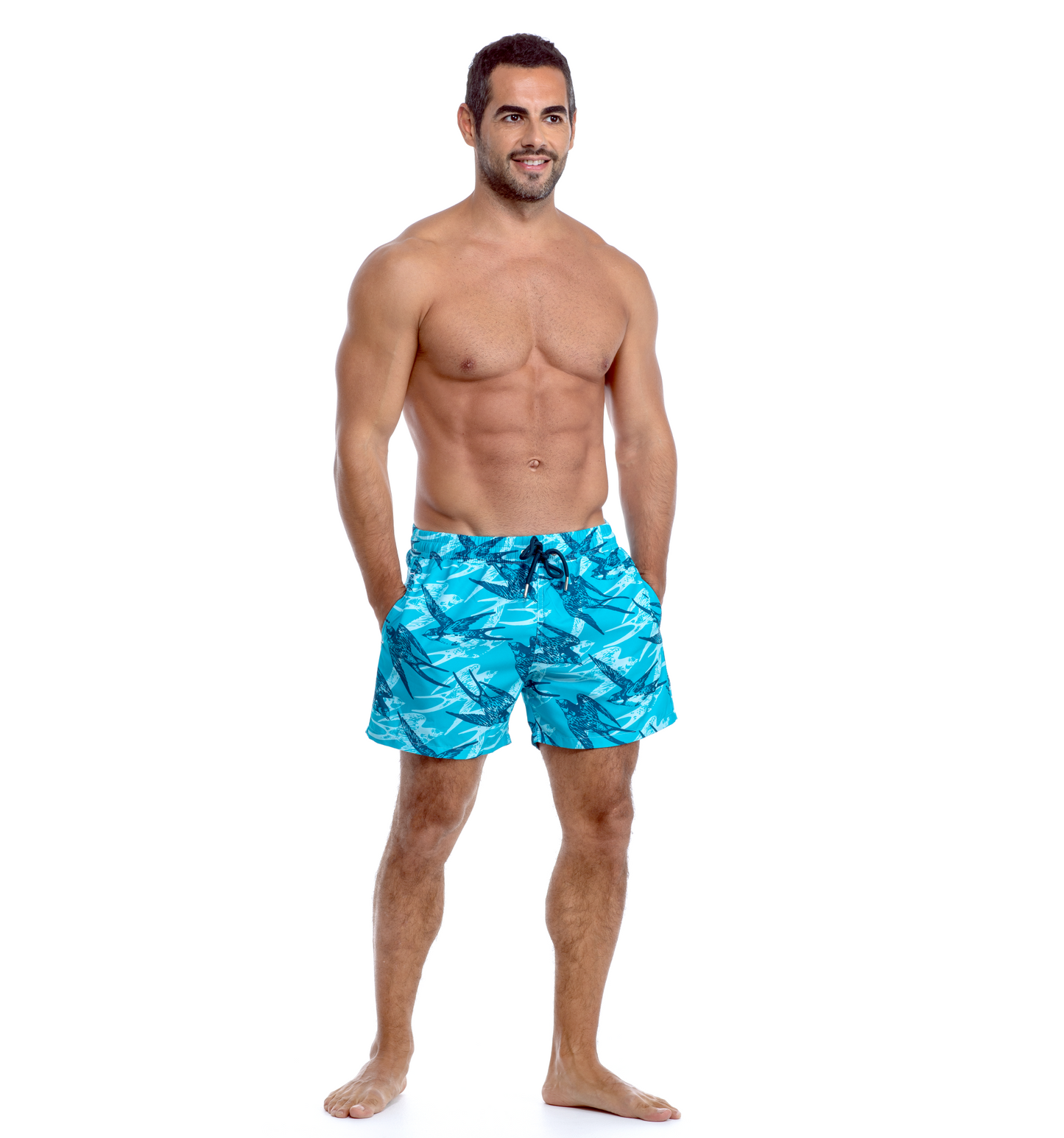 Men Swim Shorts - Free Fly