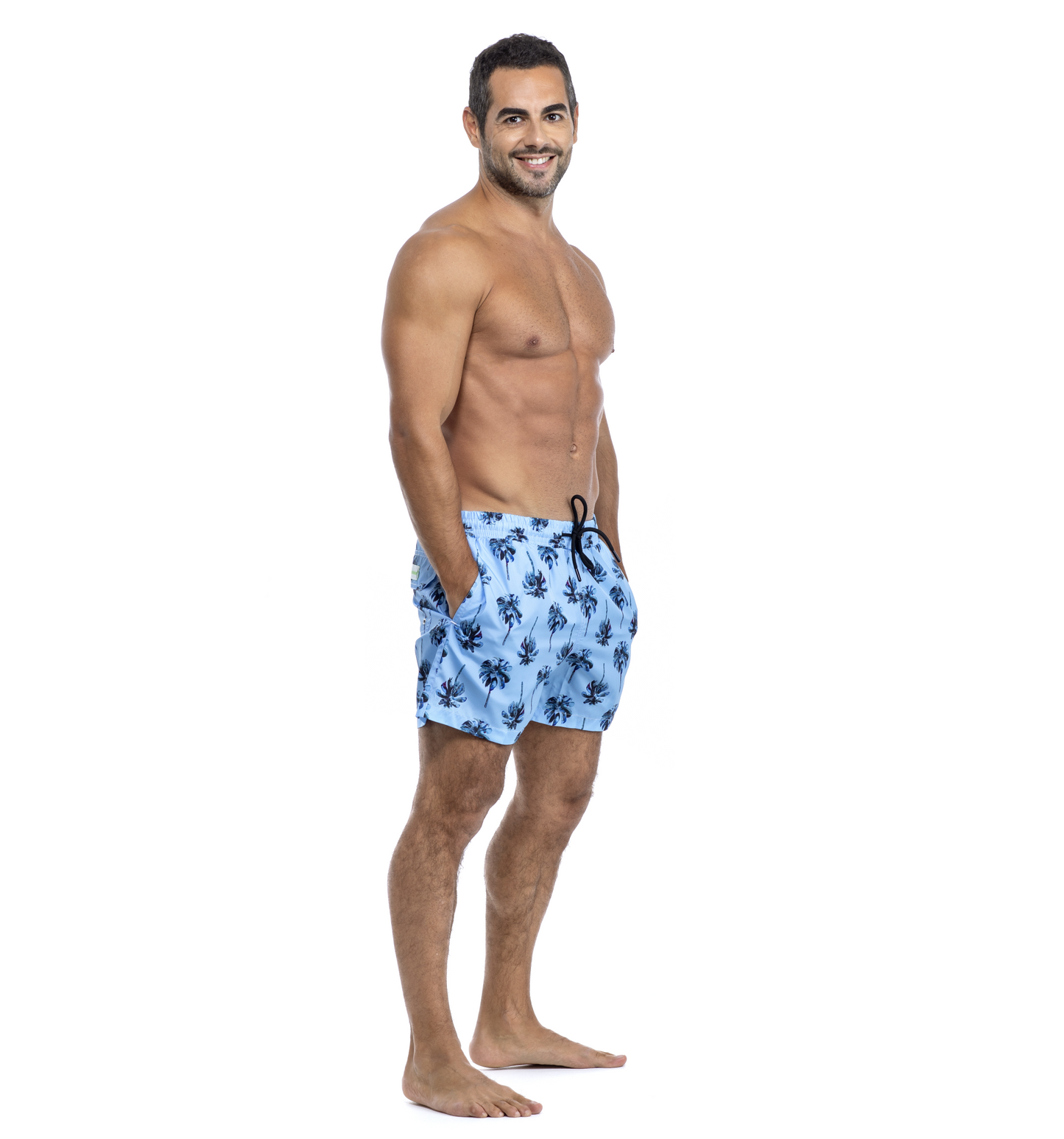 Men Swim Shorts -  Palms Bubble