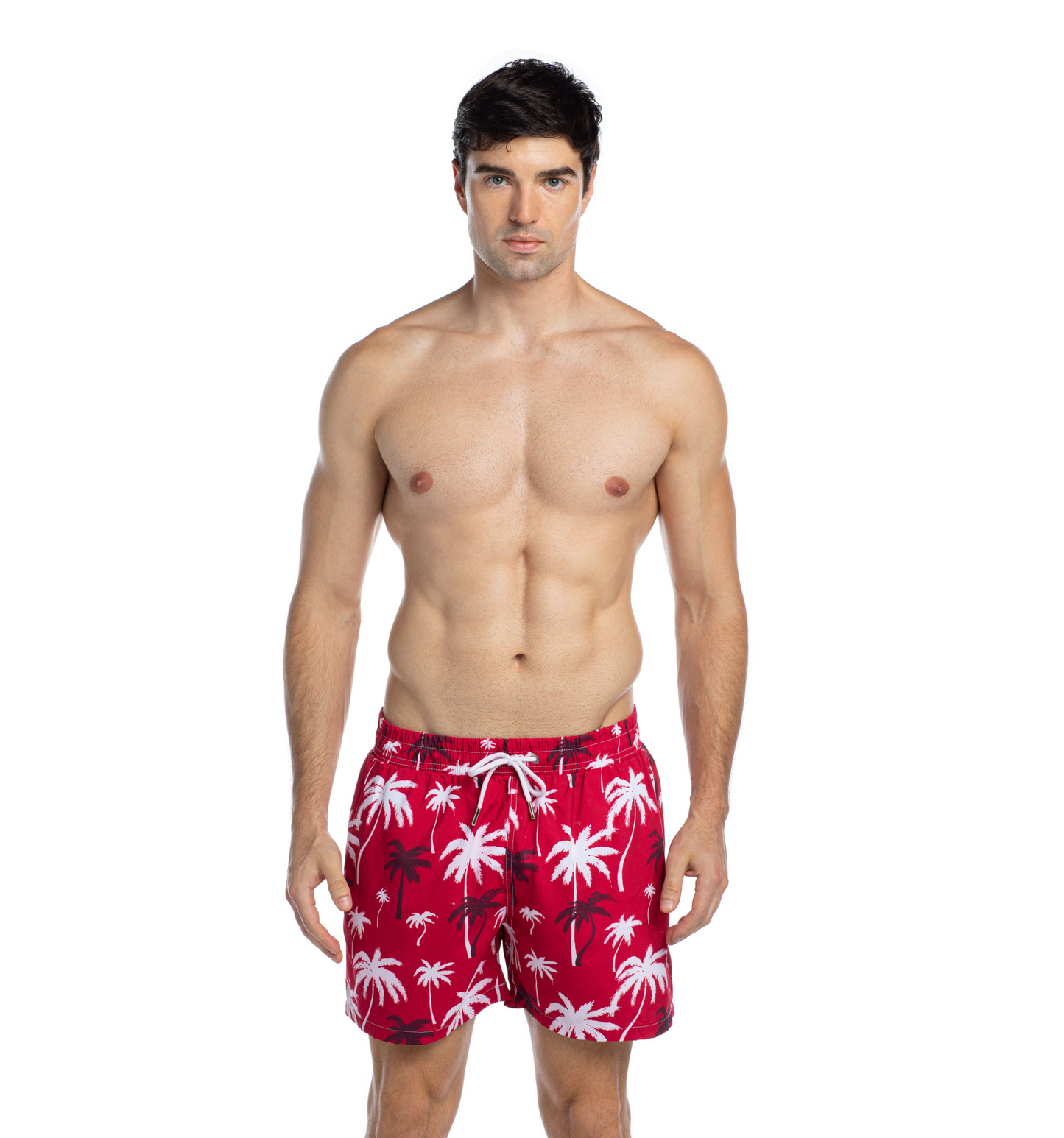 Milano - Palms in Red - Swim shorts