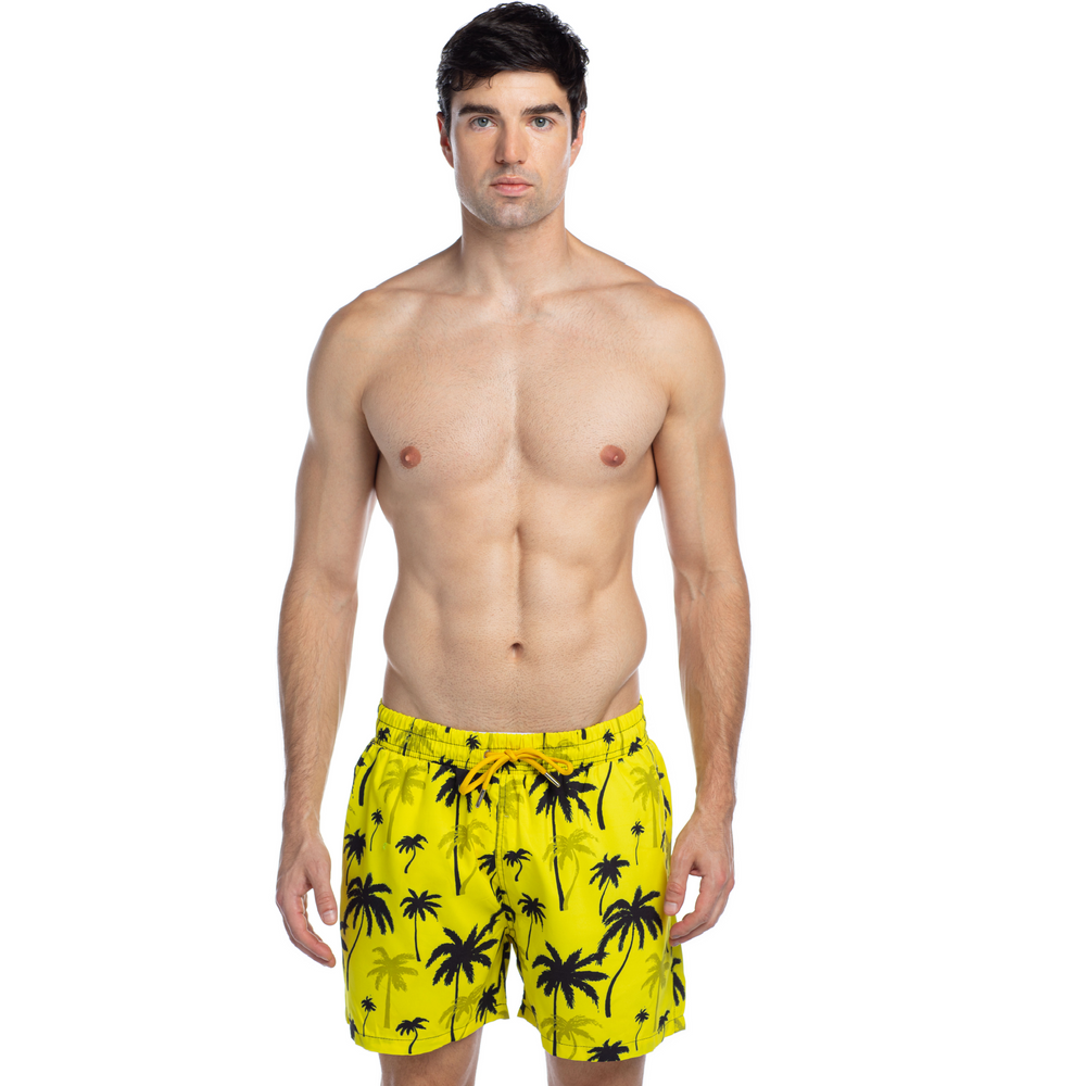 Milano - Palms in Yellow - Swim shorts