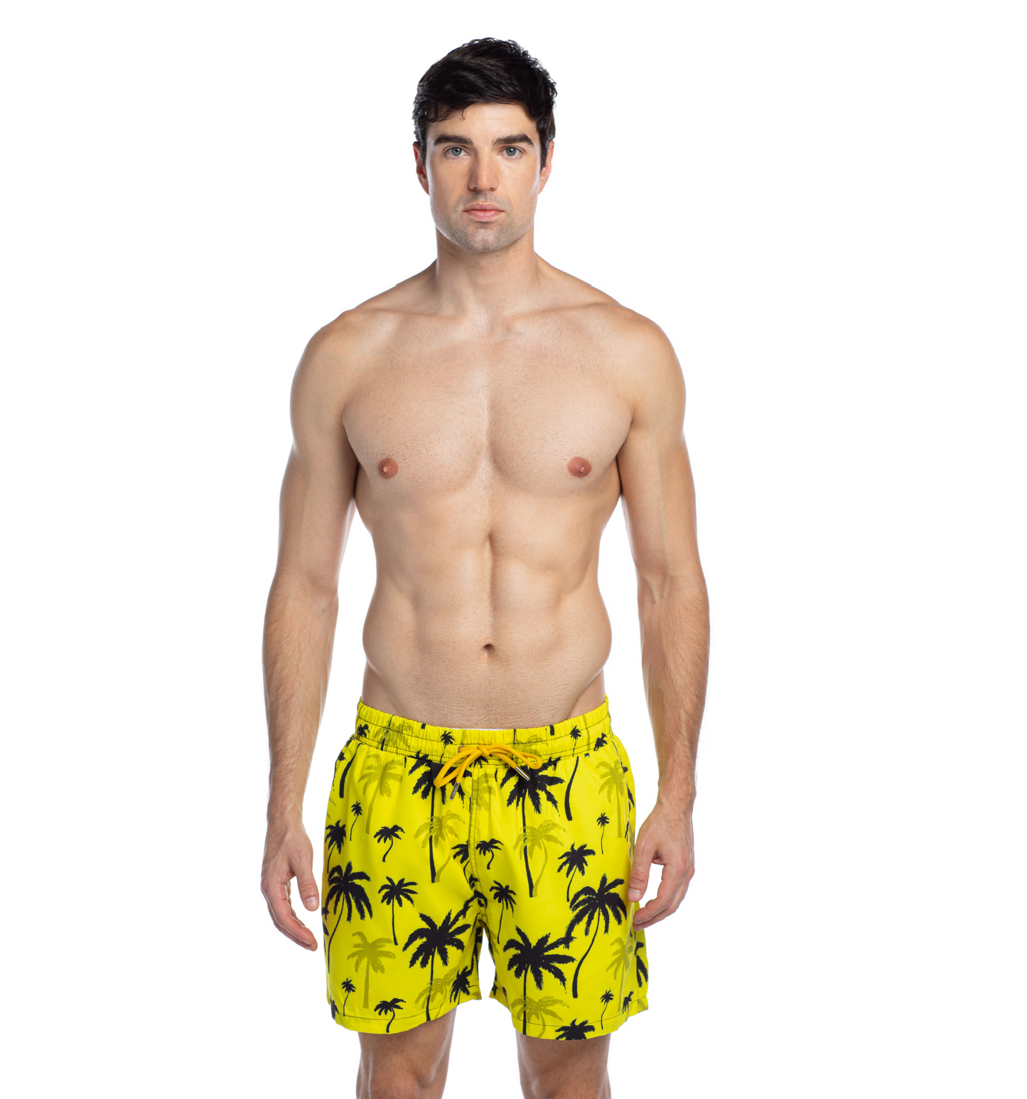 Milano - Palms in Yellow - Swim shorts