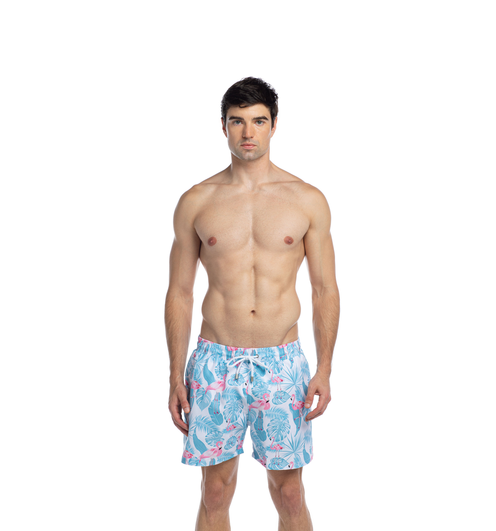 Light blue 2025 flamingo shorts