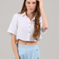 NICOLE CROPPED SHIRT
