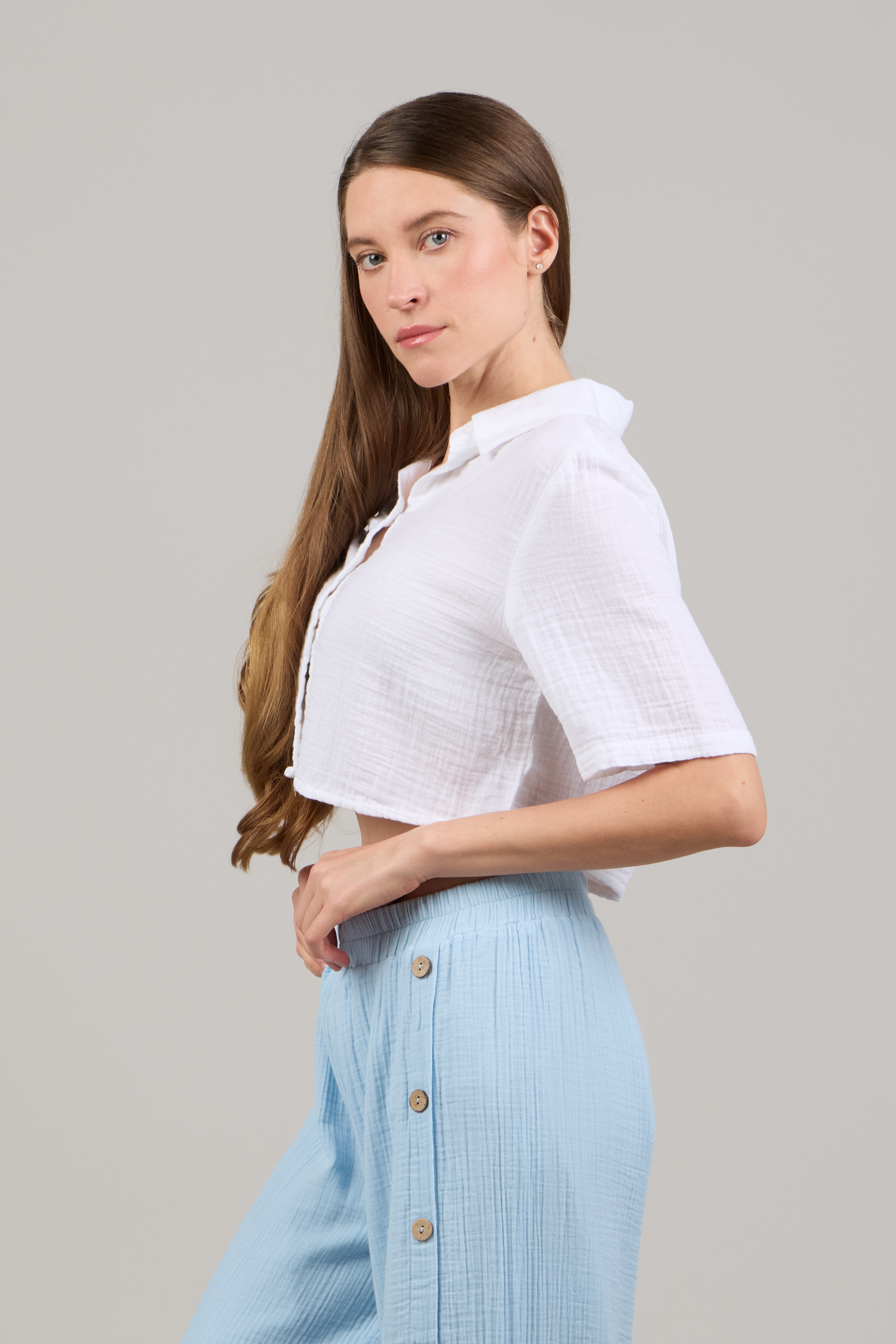 NICOLE CROPPED SHIRT