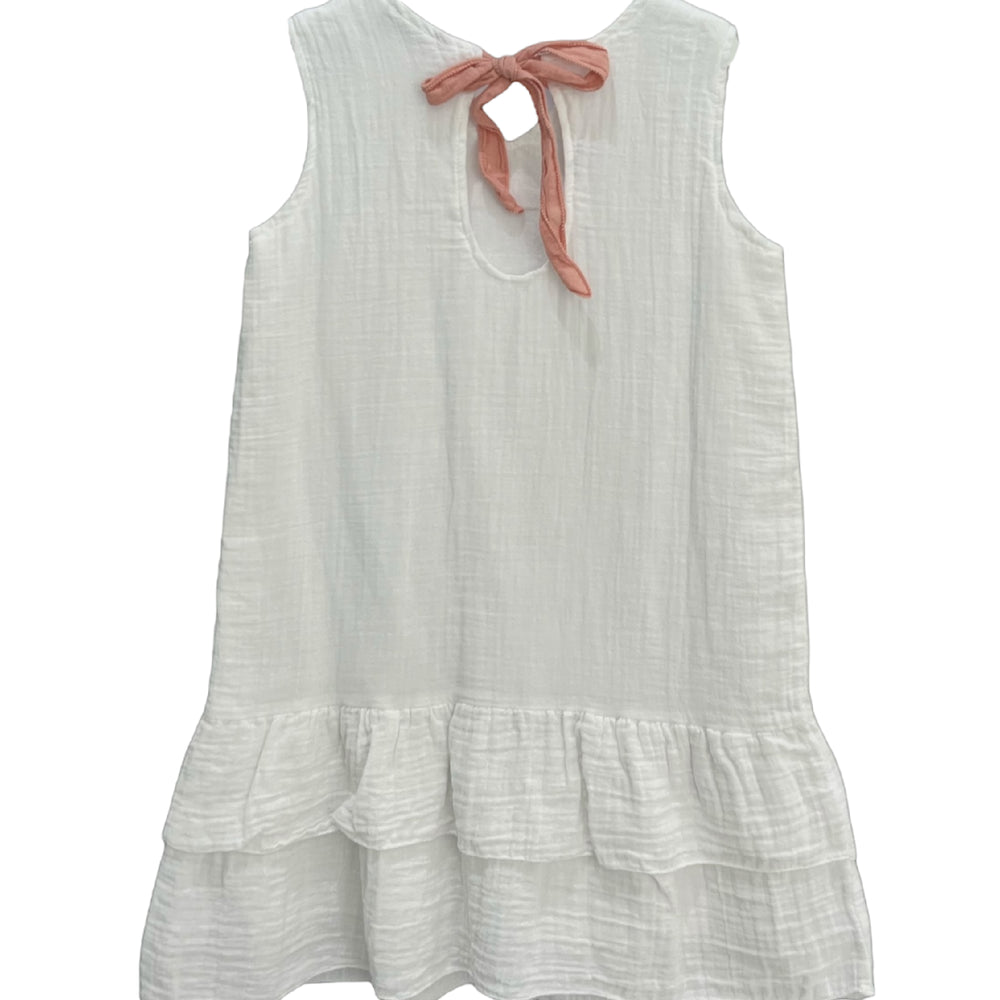 KIDS RIVER DRESS DC-WHITE