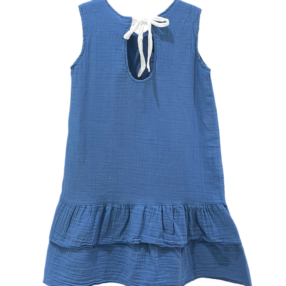 KIDS RIVER DRESS DC-INDIGO