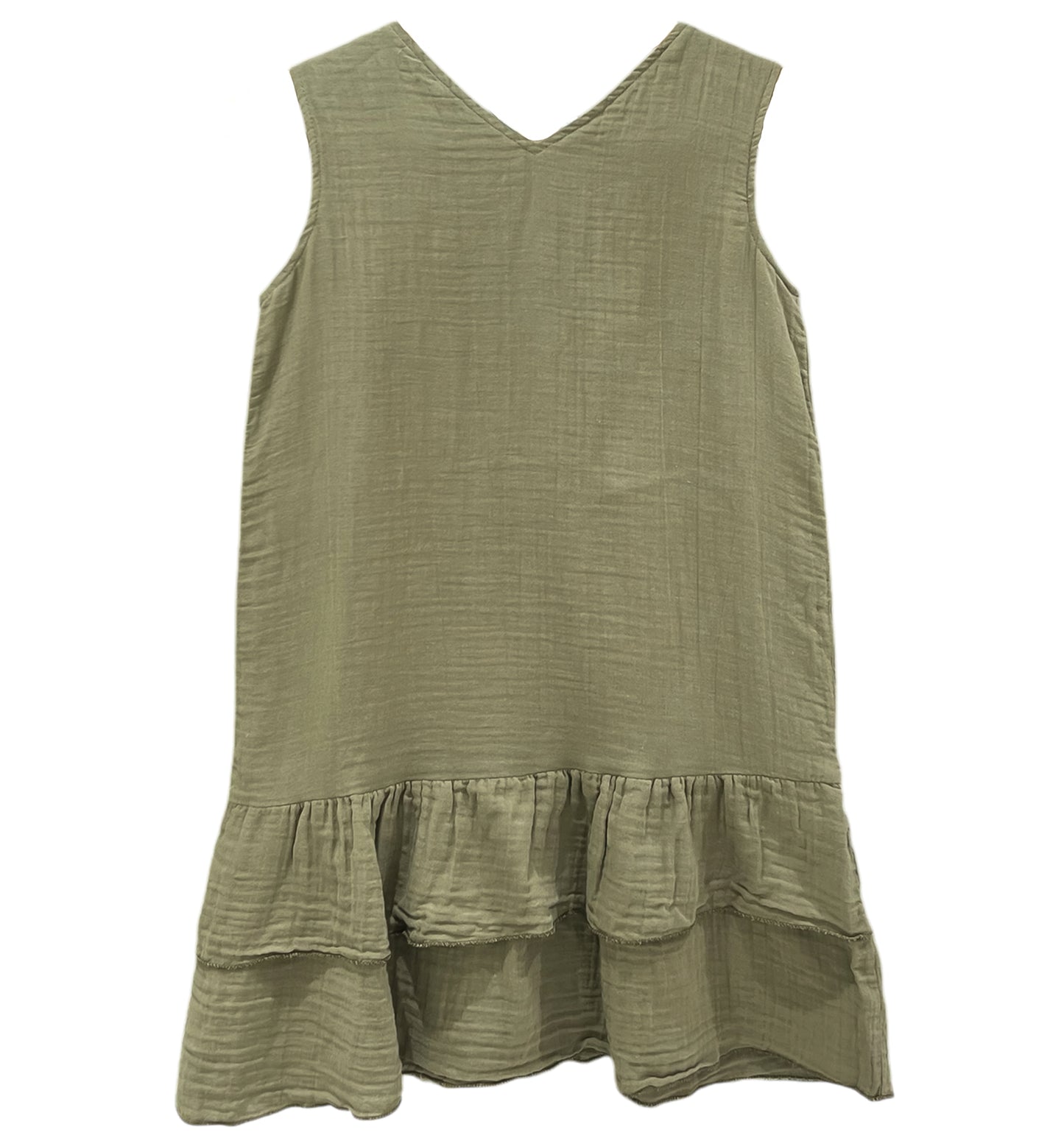 KIDS RIVER DRESS DC-OLIVE