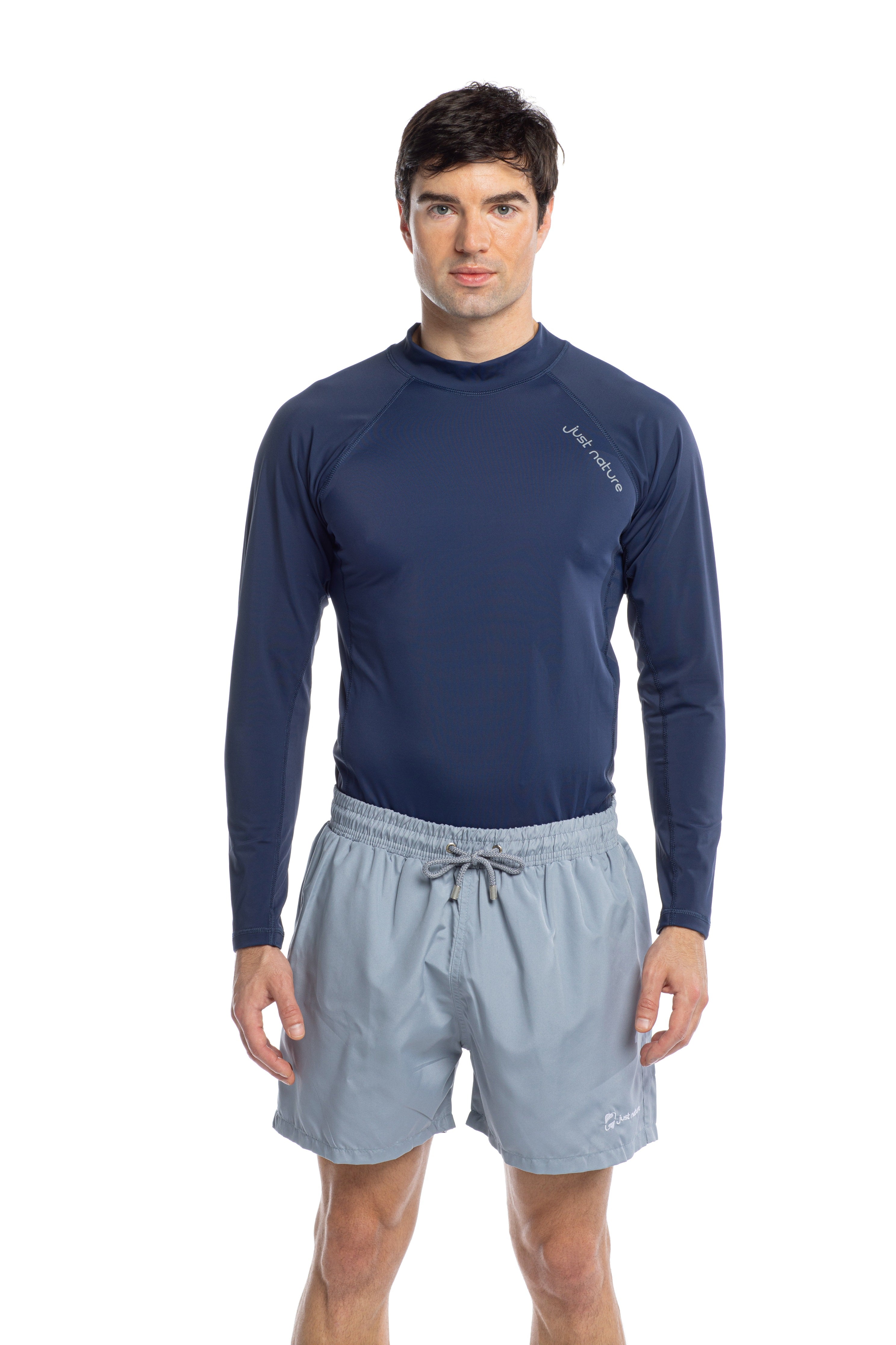 Solid Navy - Long Sleeve Rashguard – Just Nature