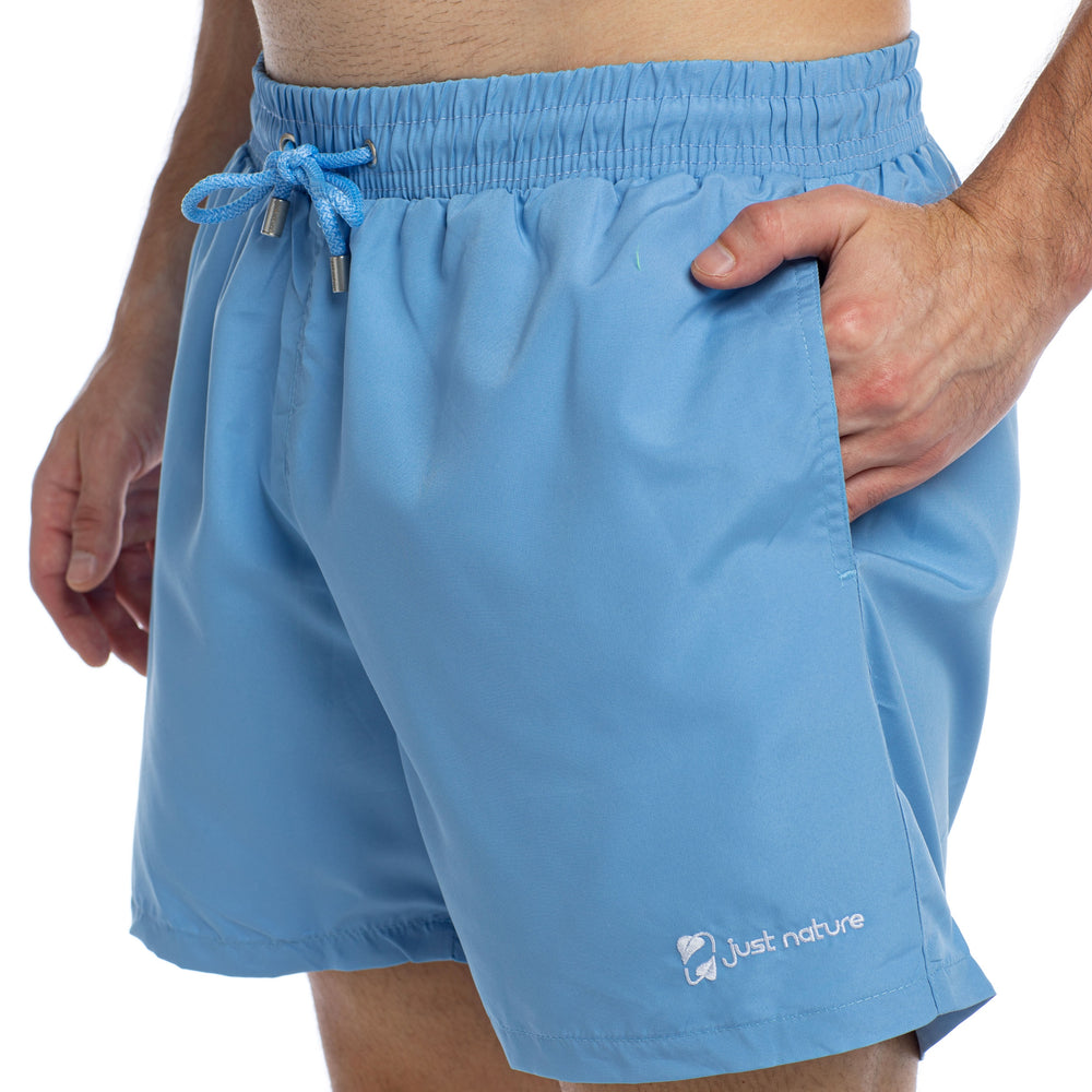 
                      
                        Solid Blue - Swim Shorts
                      
                    