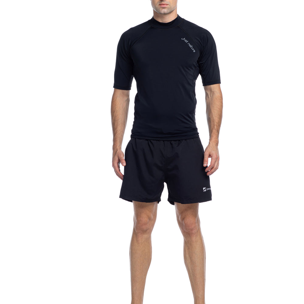 
                      
                        Solid Black - Short Sleeve Rashguard
                      
                    